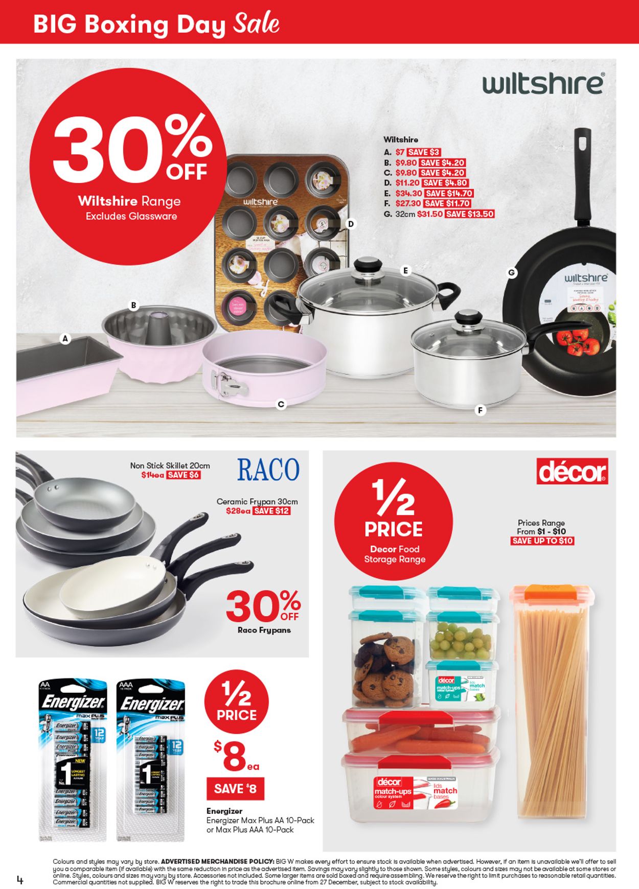 BIG W Boxing Day 2019 Catalogue - 25/12-08/01/2020 (Page 4)