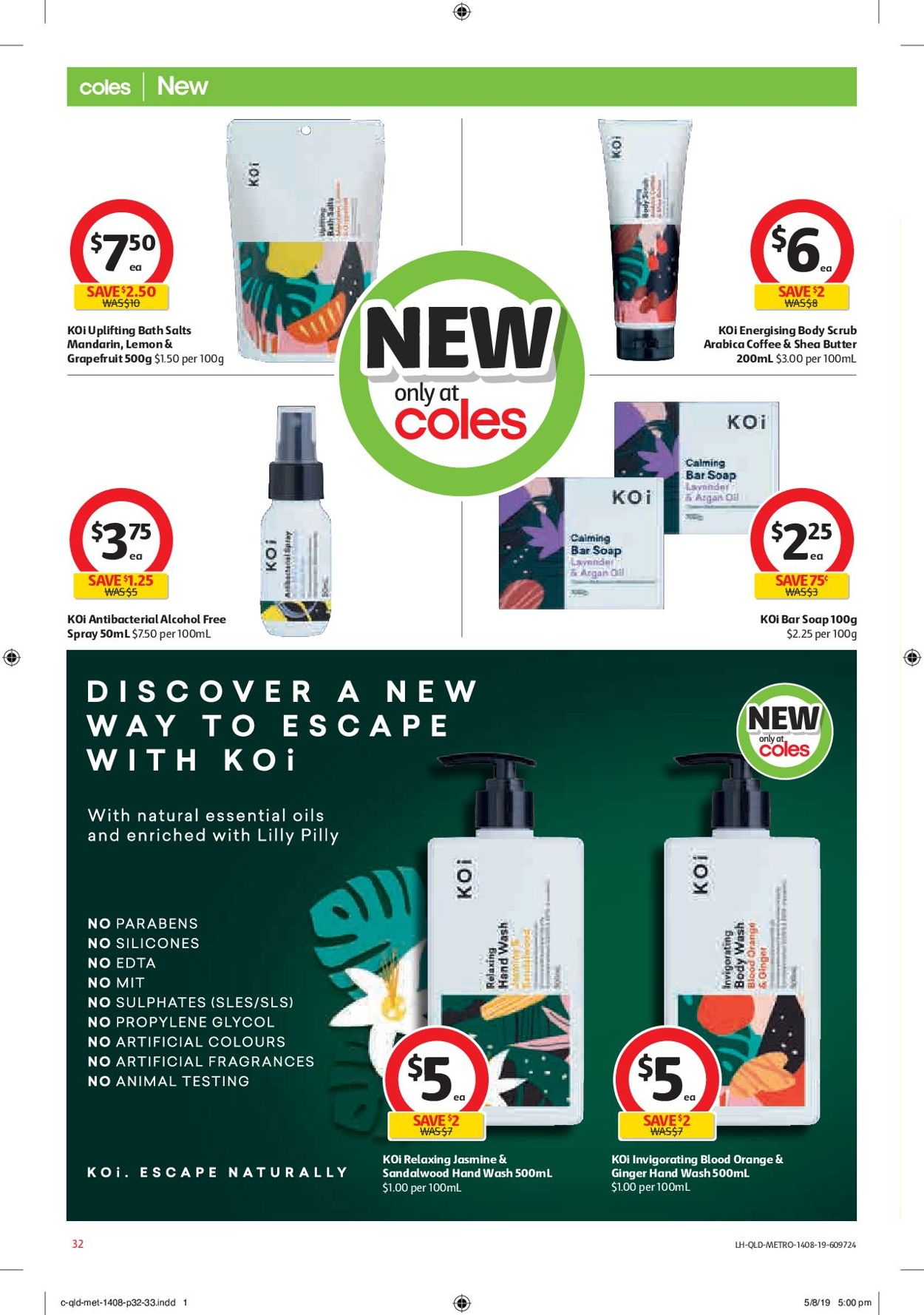 Coles Catalogue - 14/08-20/08/2019 (Page 32)