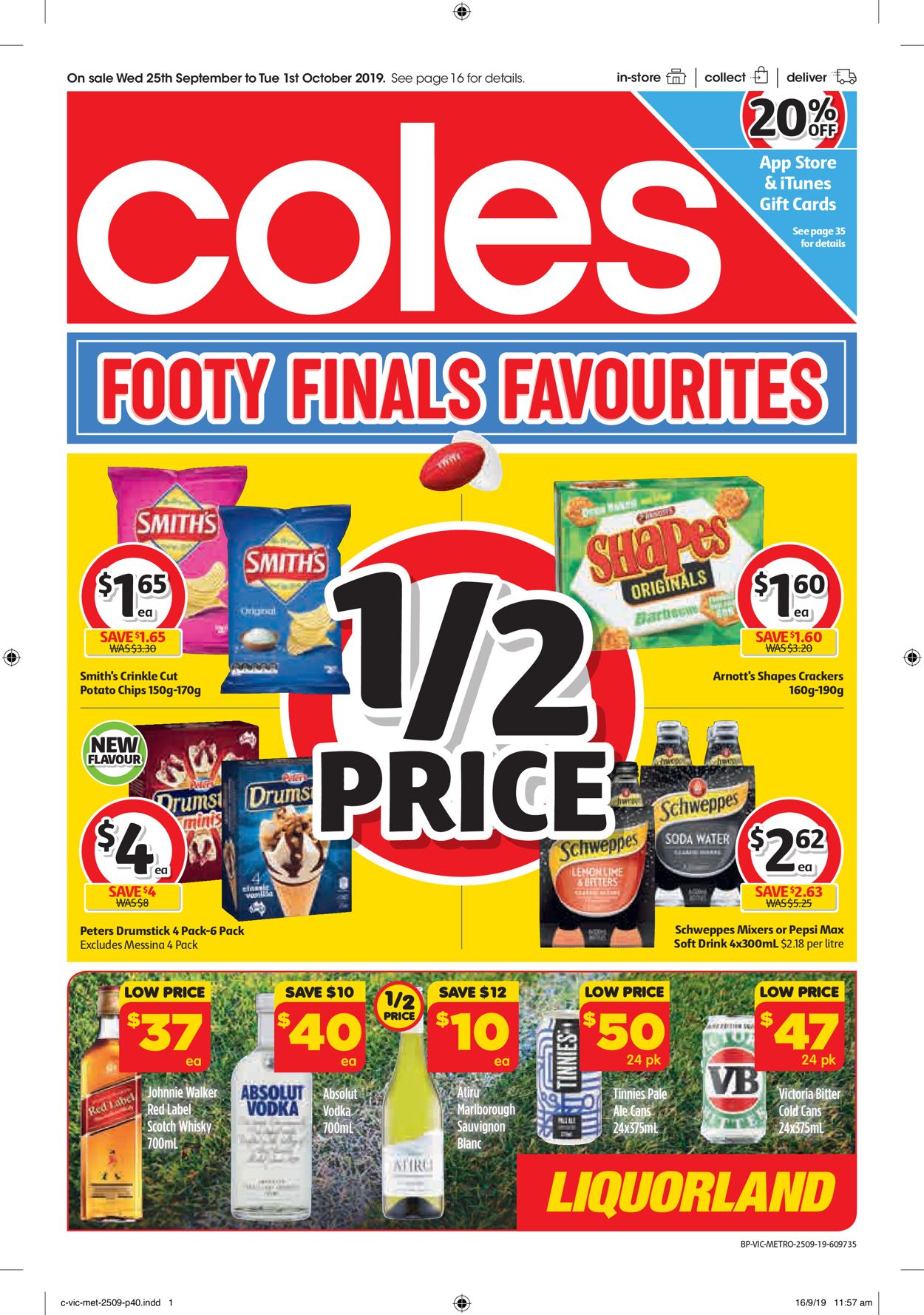 Coles Catalogue - 25/09-01/10/2019 (Page 40)