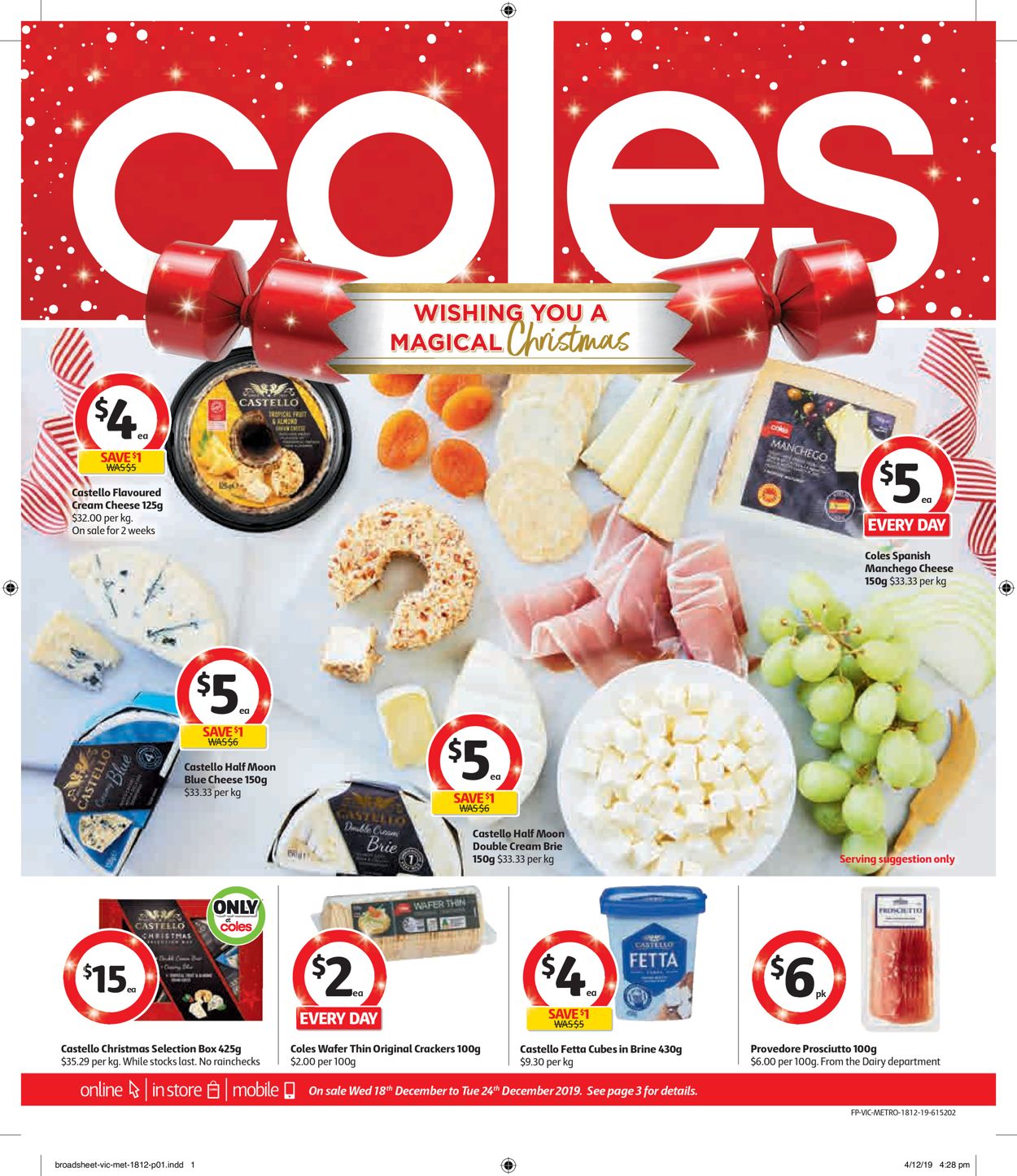 Coles Christmas Catalogue 2019 Catalogue - 18/12-24/12/2019
