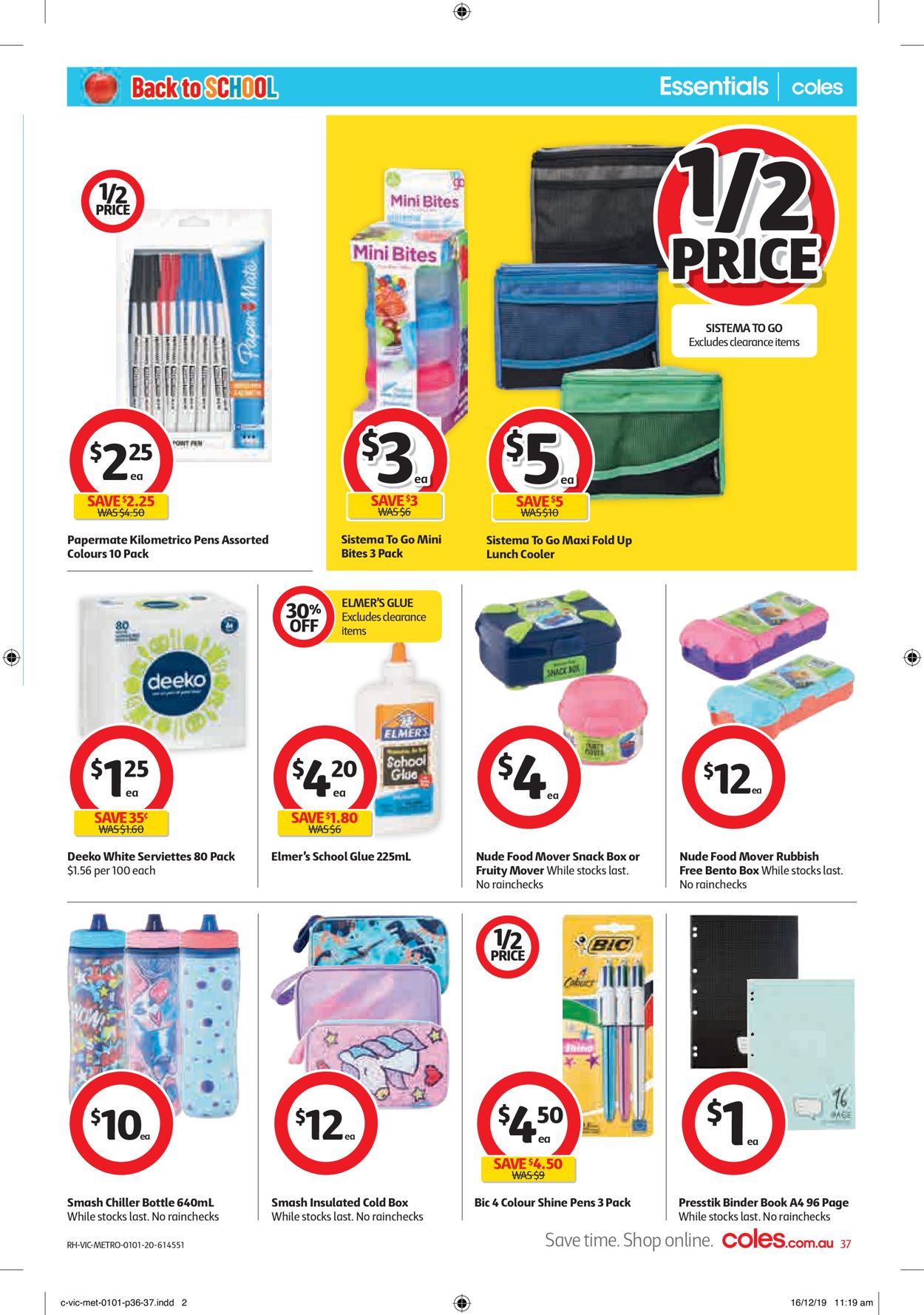 Coles New Year Catalogue 2020 Catalogue - 01/01-07/01/2020 (Page 37)