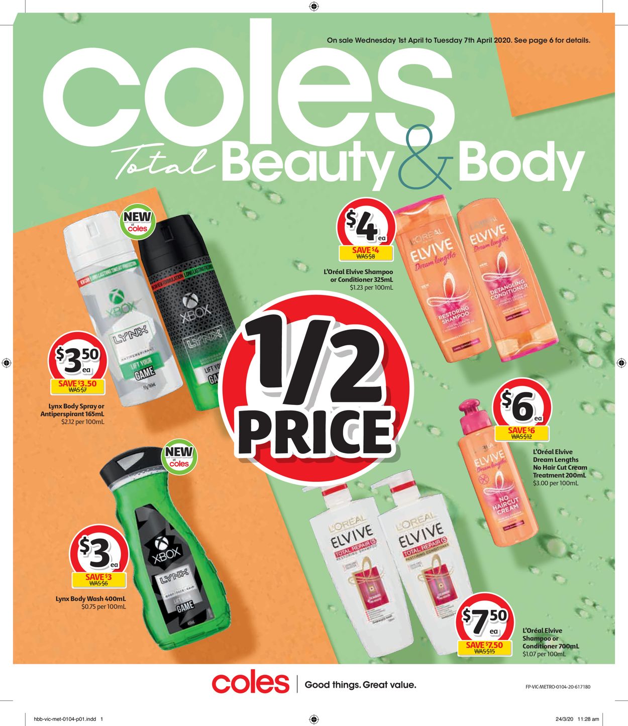 Coles Catalogue - 01/04-07/04/2020