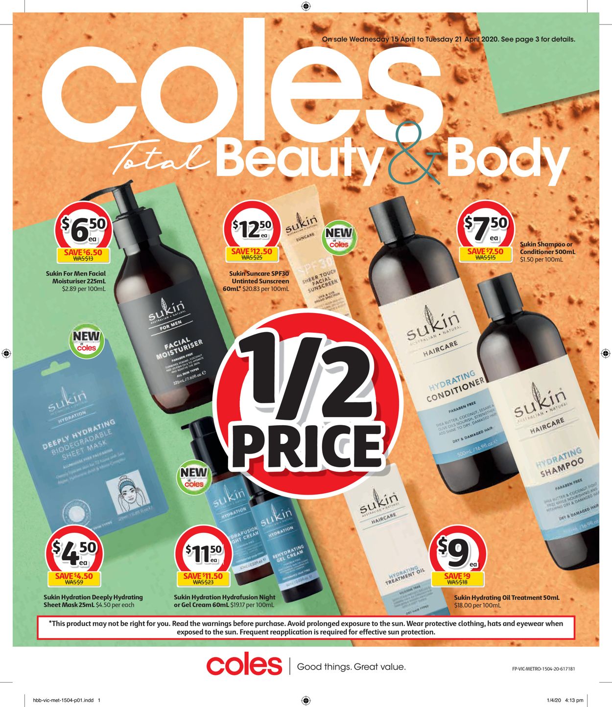 Coles Catalogue - 15/04-21/04/2020
