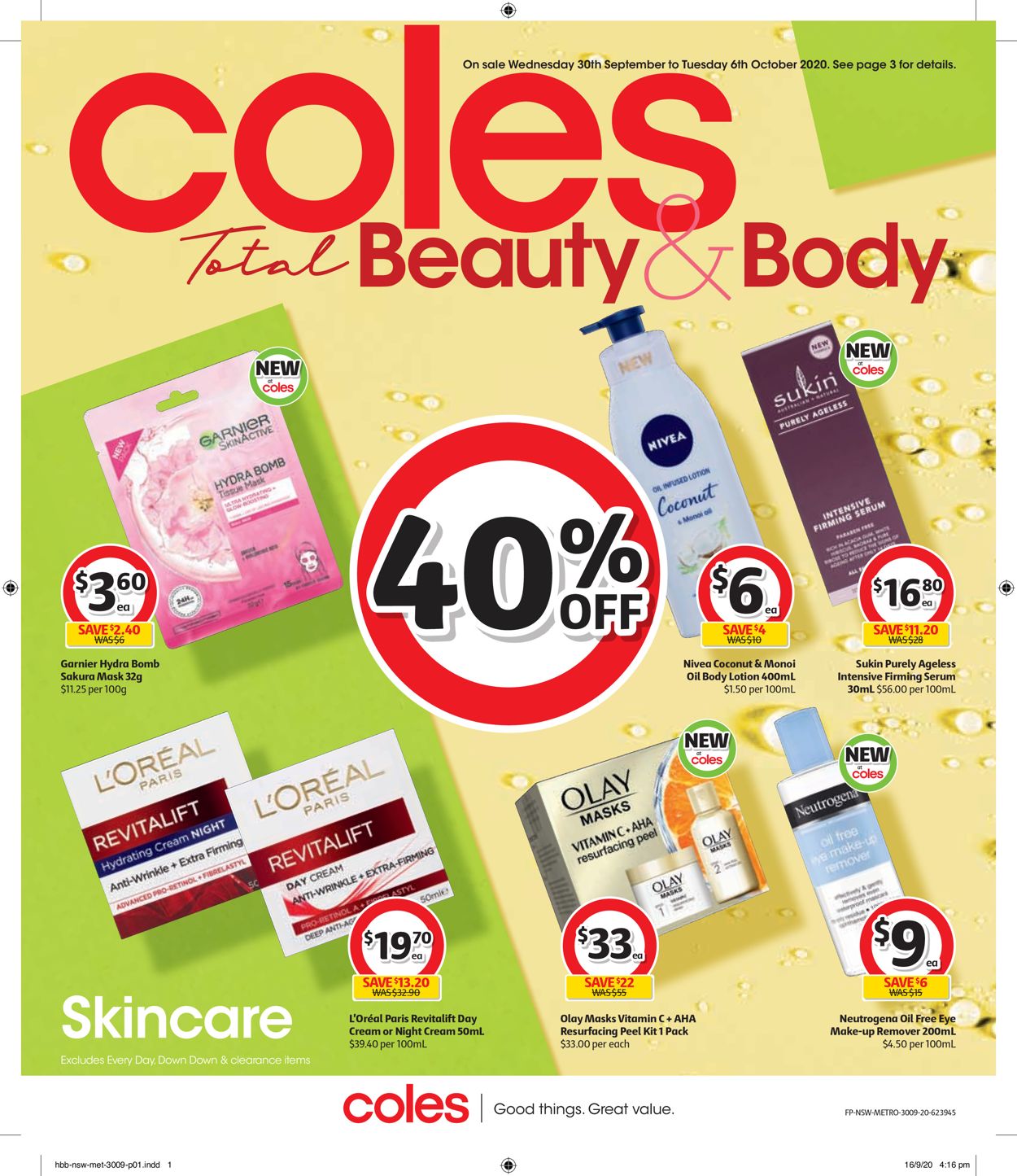 Coles Catalogue - 30/09-06/10/2020