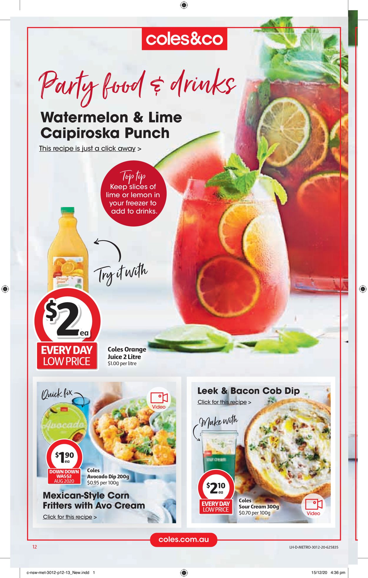 Coles - New Year 2021 Catalogue - 30/12-05/01/2021 (Page 12)