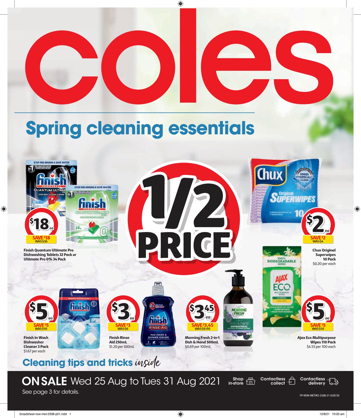 Coles Catalogue - 25/08-31/08/2021