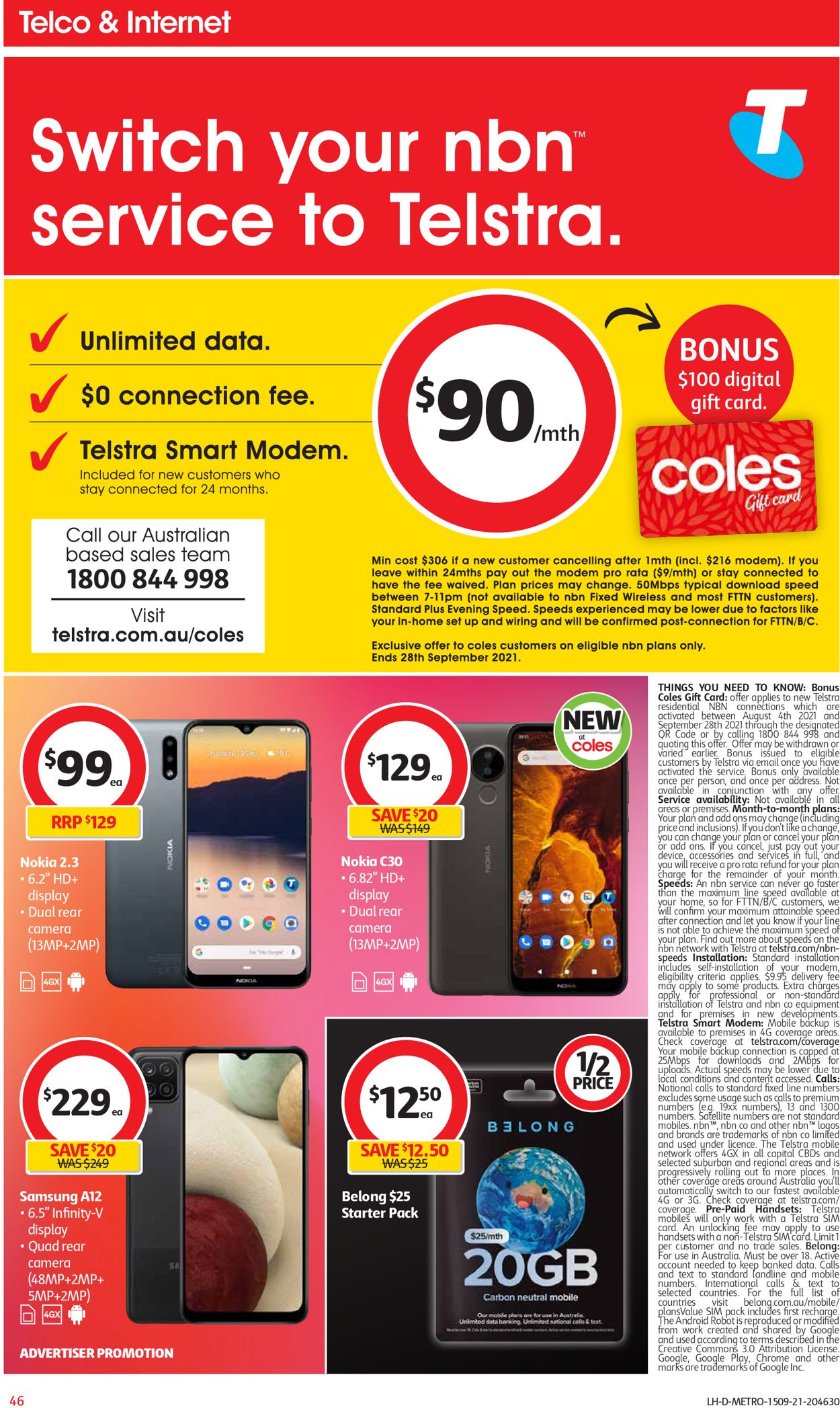 Coles Catalogue - 15/09-21/09/2021 (Page 46)