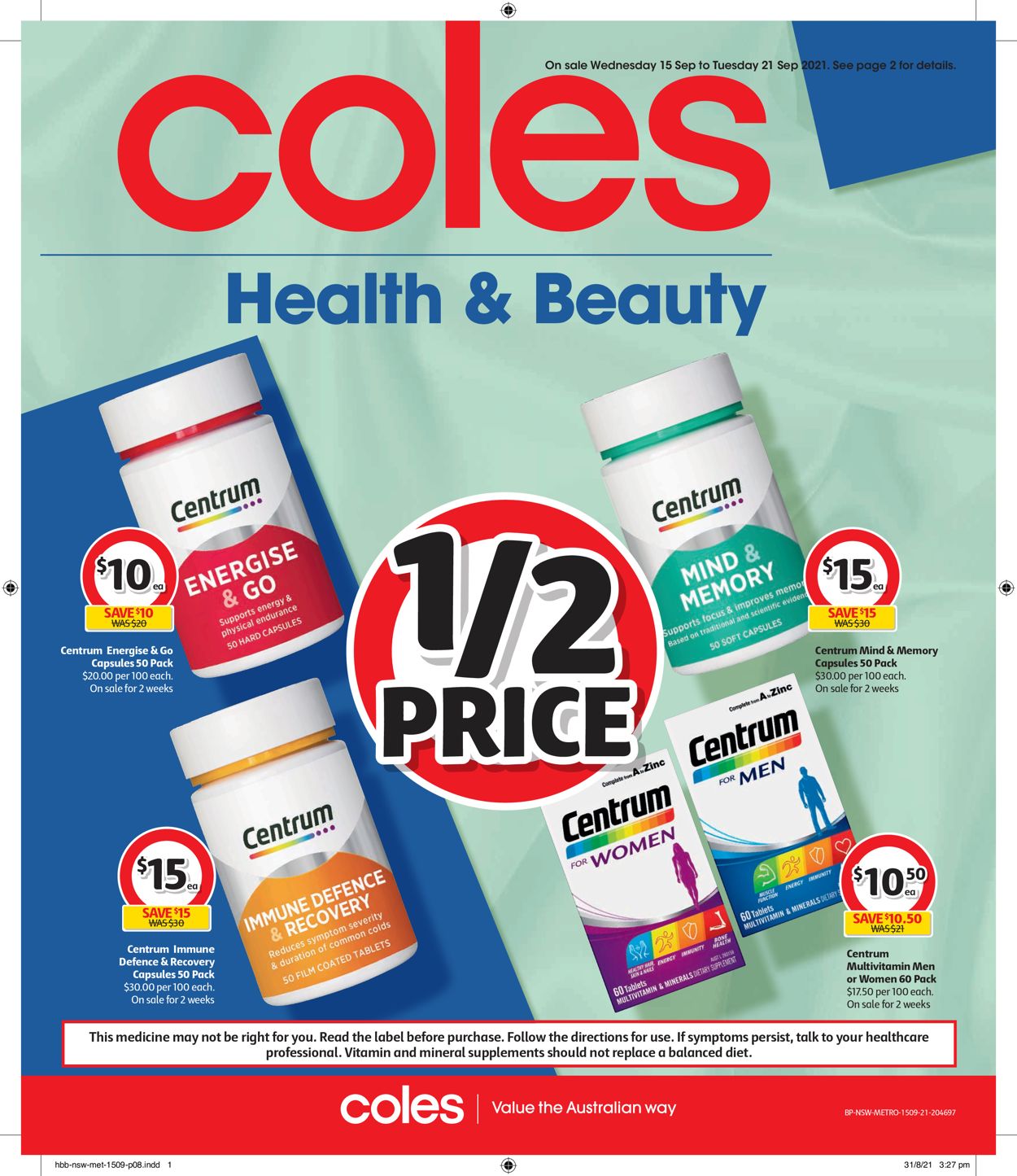 Coles Catalogue - 15/09-21/09/2021 (Page 8)