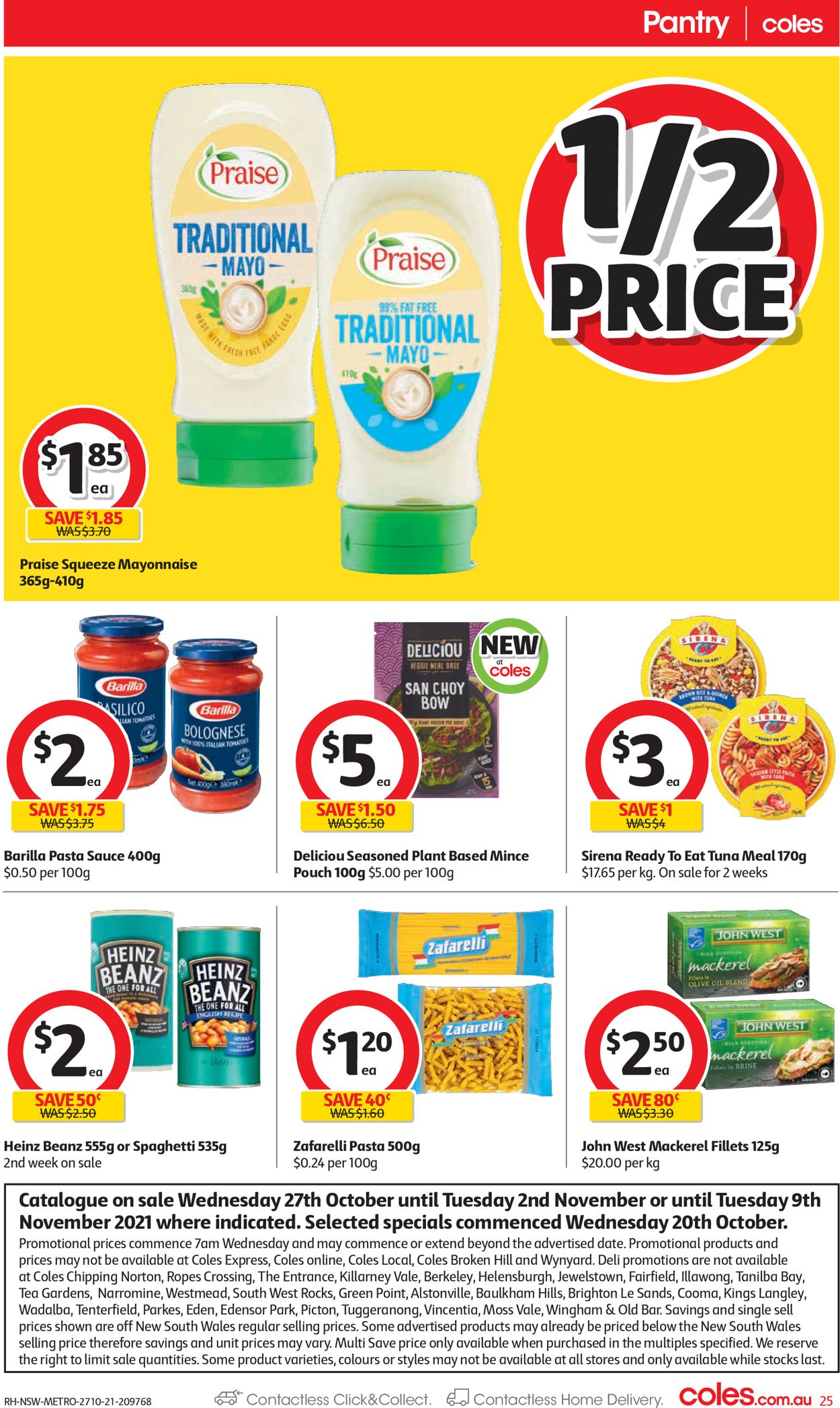 Coles HALLOWEEN 2021 Catalogue - 27/10-02/11/2021 (Page 25)
