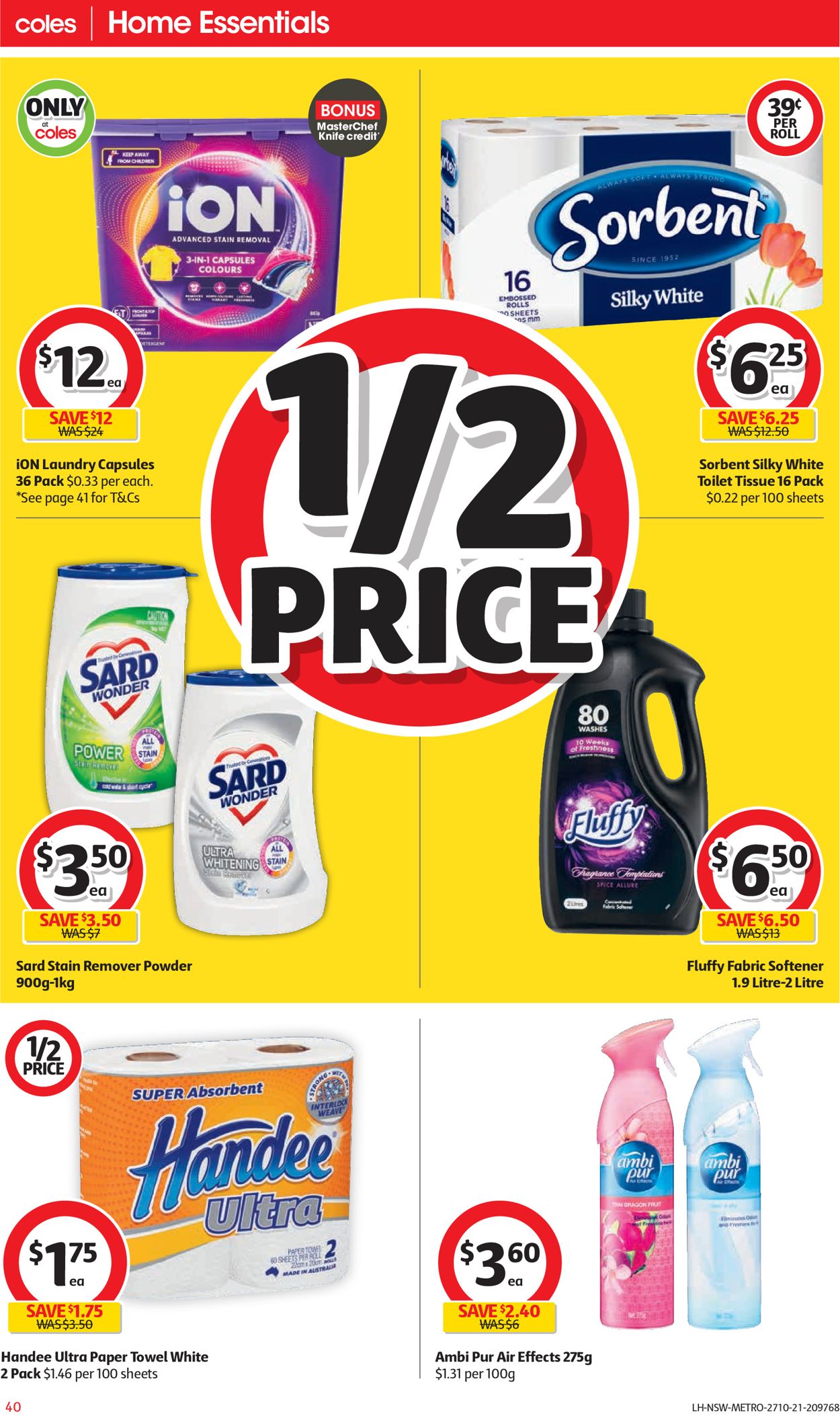 Coles HALLOWEEN 2021 Catalogue - 27/10-02/11/2021 (Page 40)