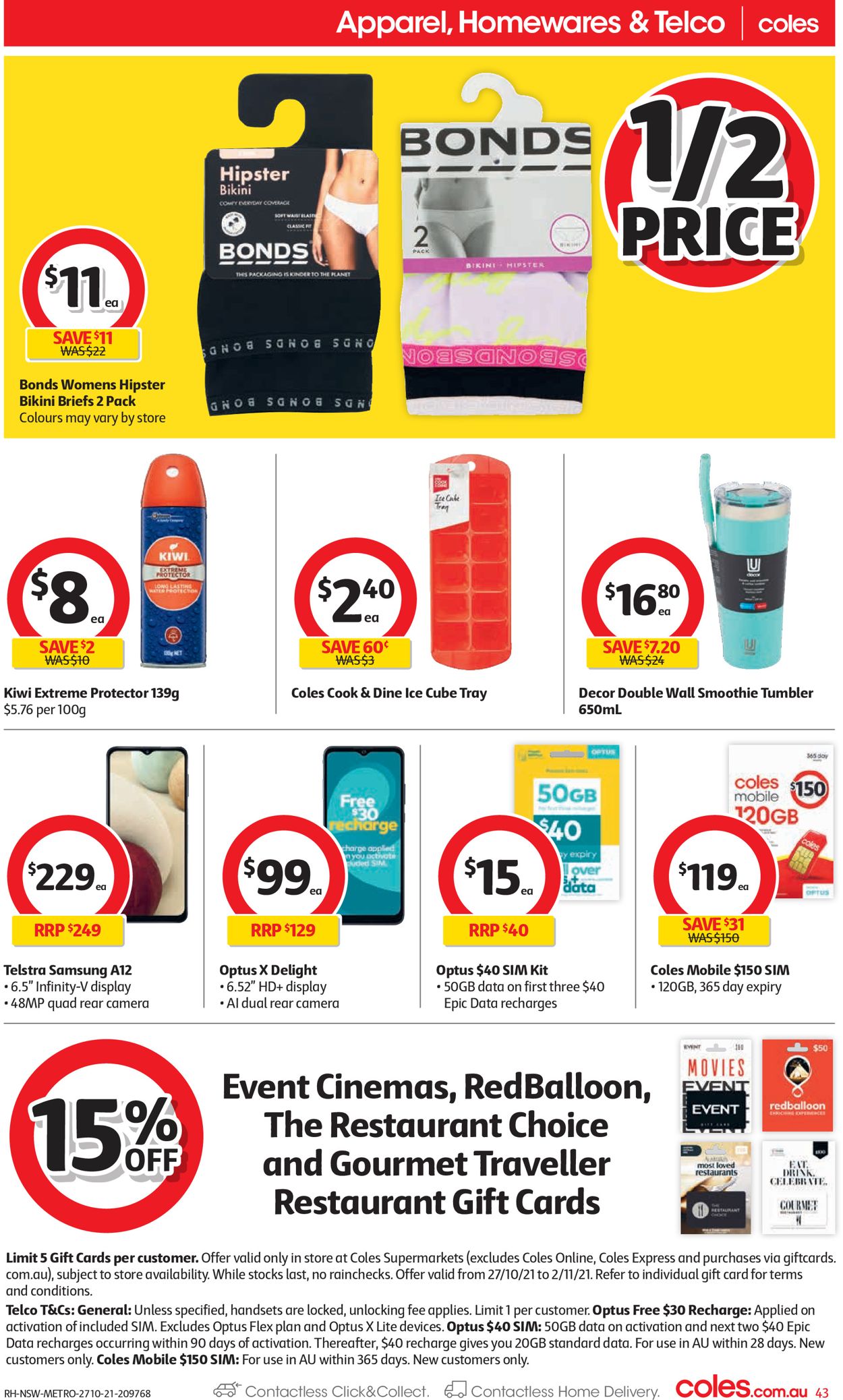 Coles HALLOWEEN 2021 Catalogue - 27/10-02/11/2021 (Page 43)