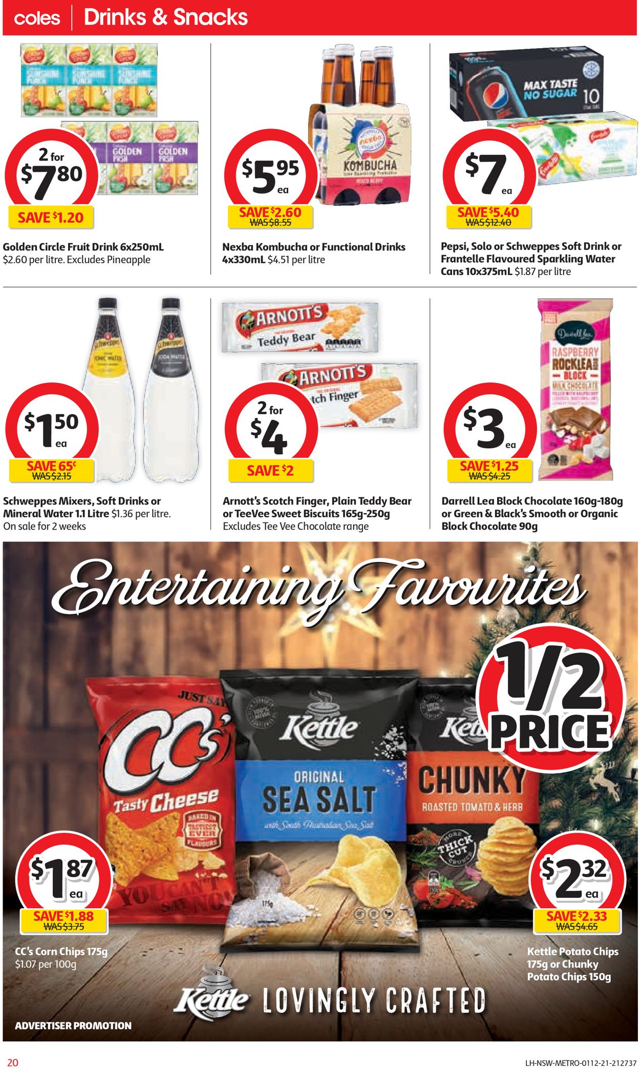 Coles HOLIDAYS 2021 Catalogue - 01/12-07/12/2021 (Page 20)