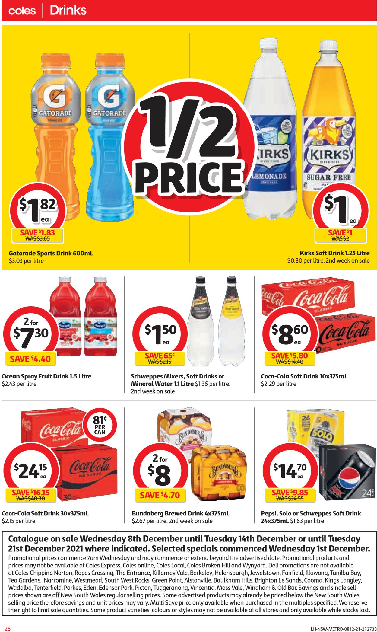 Coles HOLIDAYS 2021 Catalogue - 08/12-14/12/2021 (Page 26)