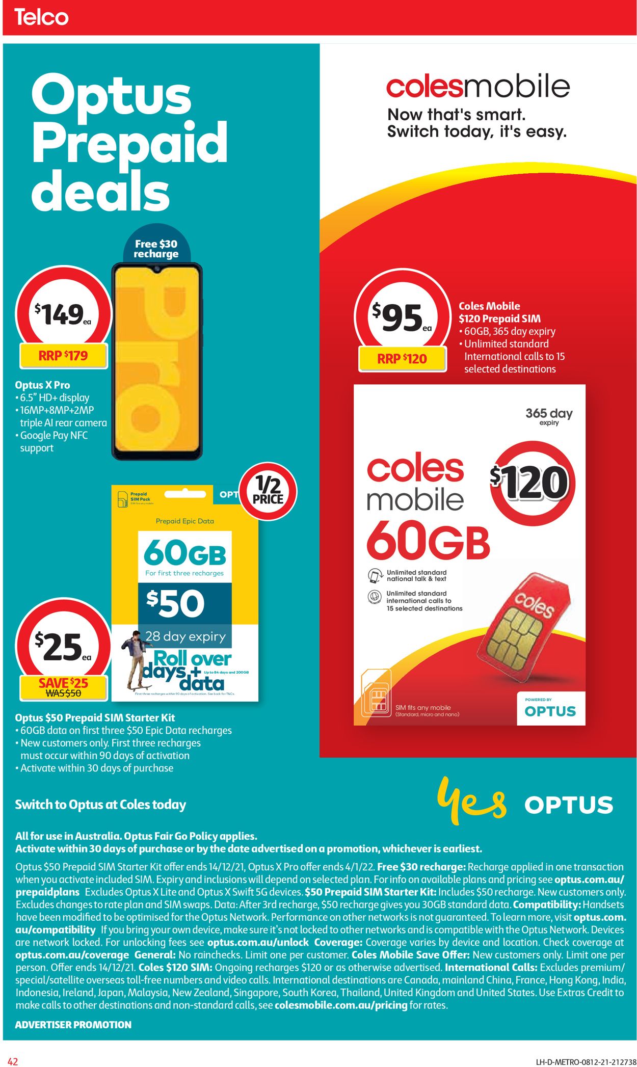 Coles HOLIDAYS 2021 Catalogue - 08/12-14/12/2021 (Page 42)