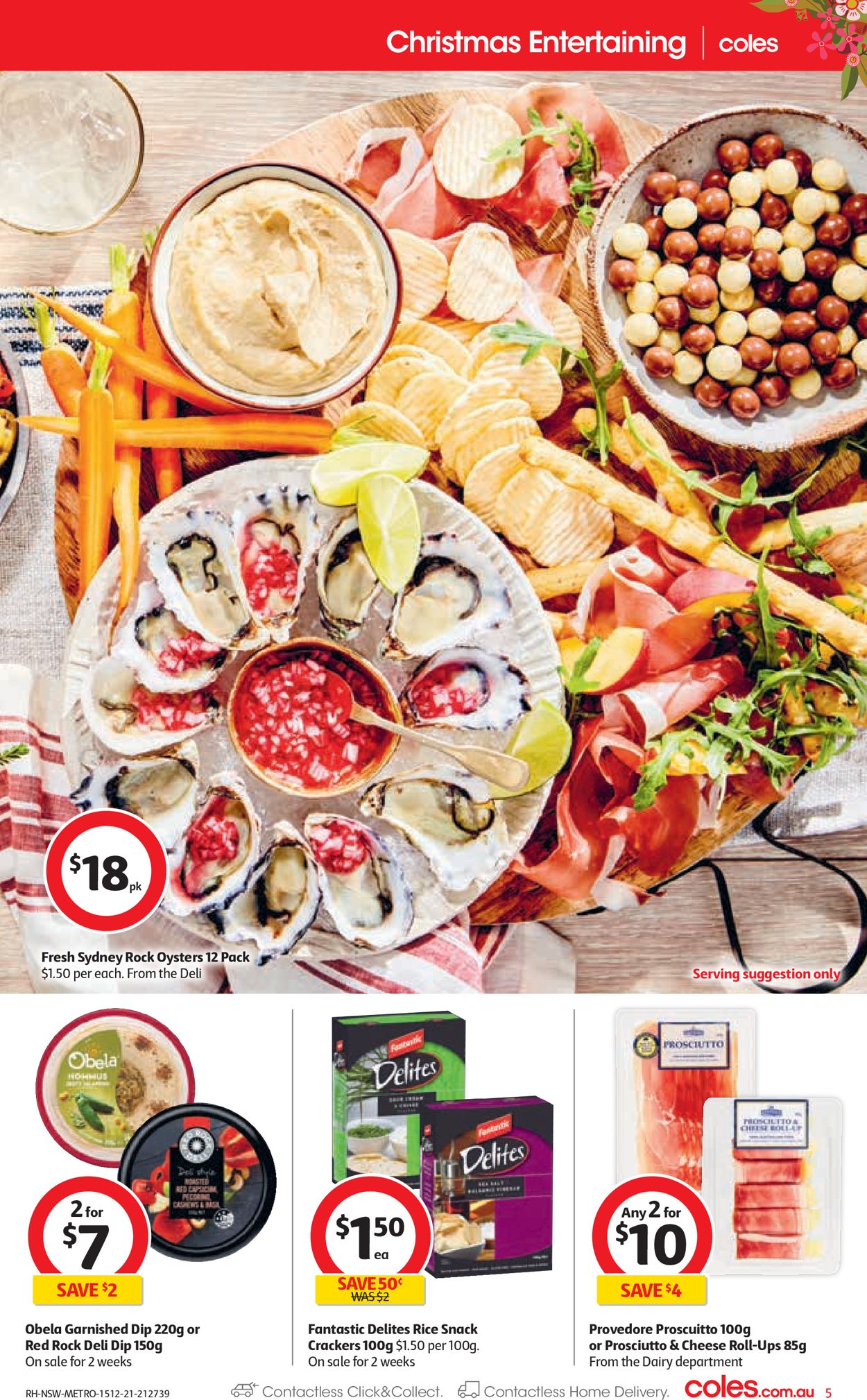 Coles HOLIDAYS 2021 Catalogue - 15/12-24/12/2021 (Page 5)
