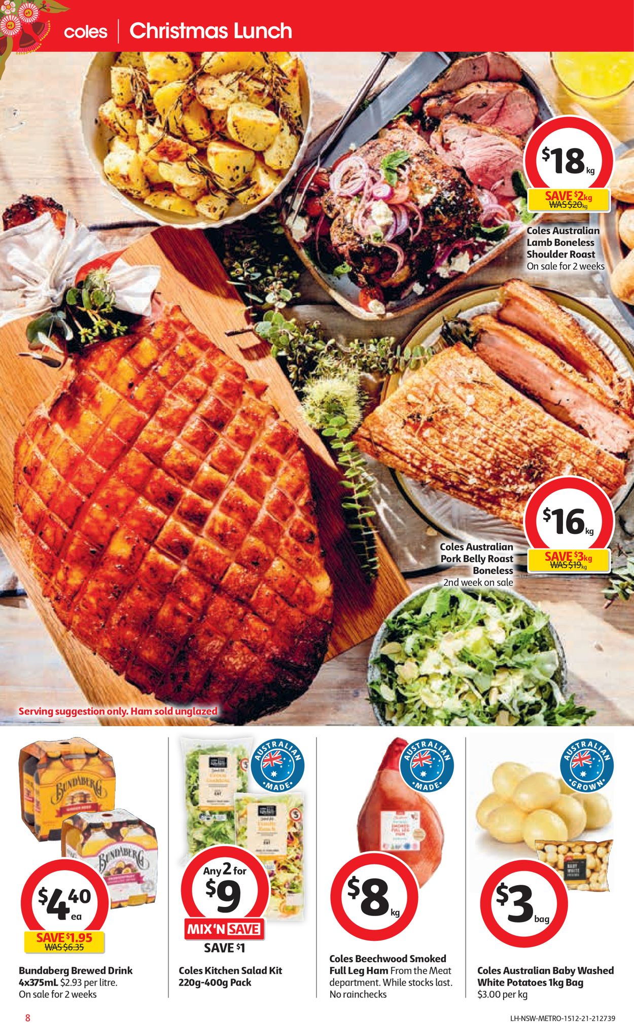 Coles HOLIDAYS 2021 Catalogue - 15/12-24/12/2021 (Page 8)
