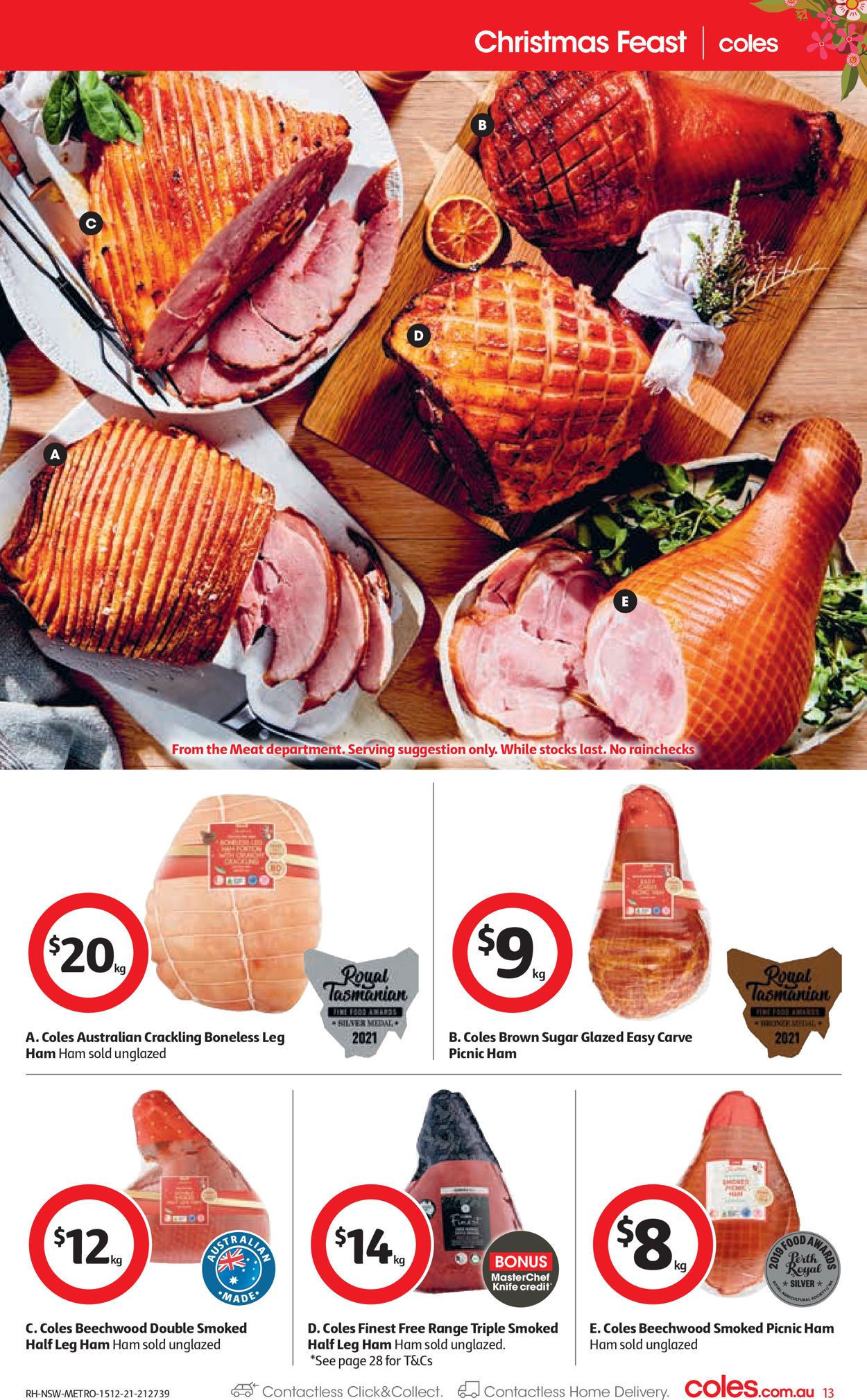 Coles HOLIDAYS 2021 Catalogue - 15/12-24/12/2021 (Page 13)