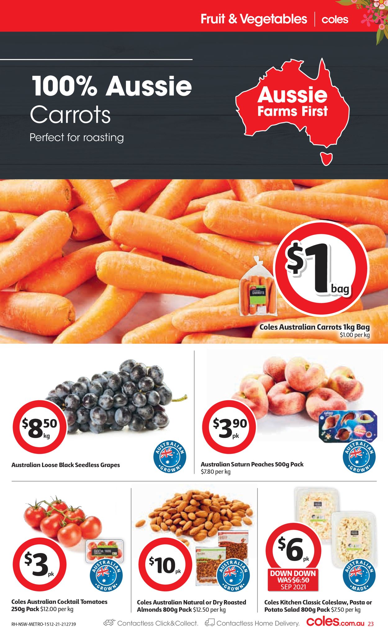 Coles HOLIDAYS 2021 Catalogue - 15/12-24/12/2021 (Page 23)