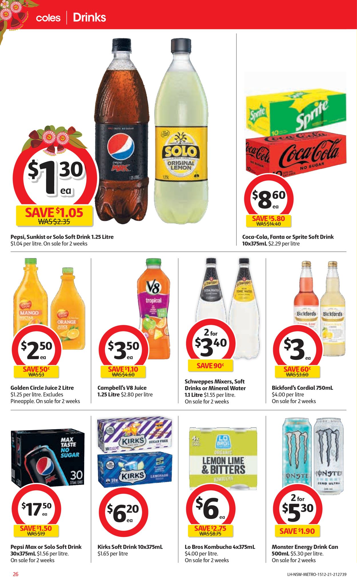 Coles HOLIDAYS 2021 Catalogue - 15/12-24/12/2021 (Page 26)