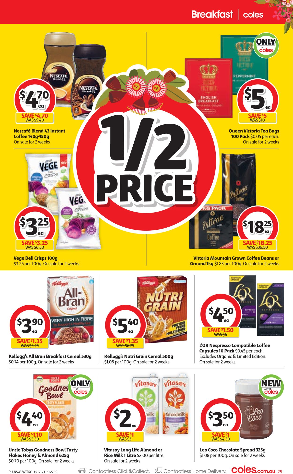 Coles HOLIDAYS 2021 Catalogue - 15/12-24/12/2021 (Page 29)