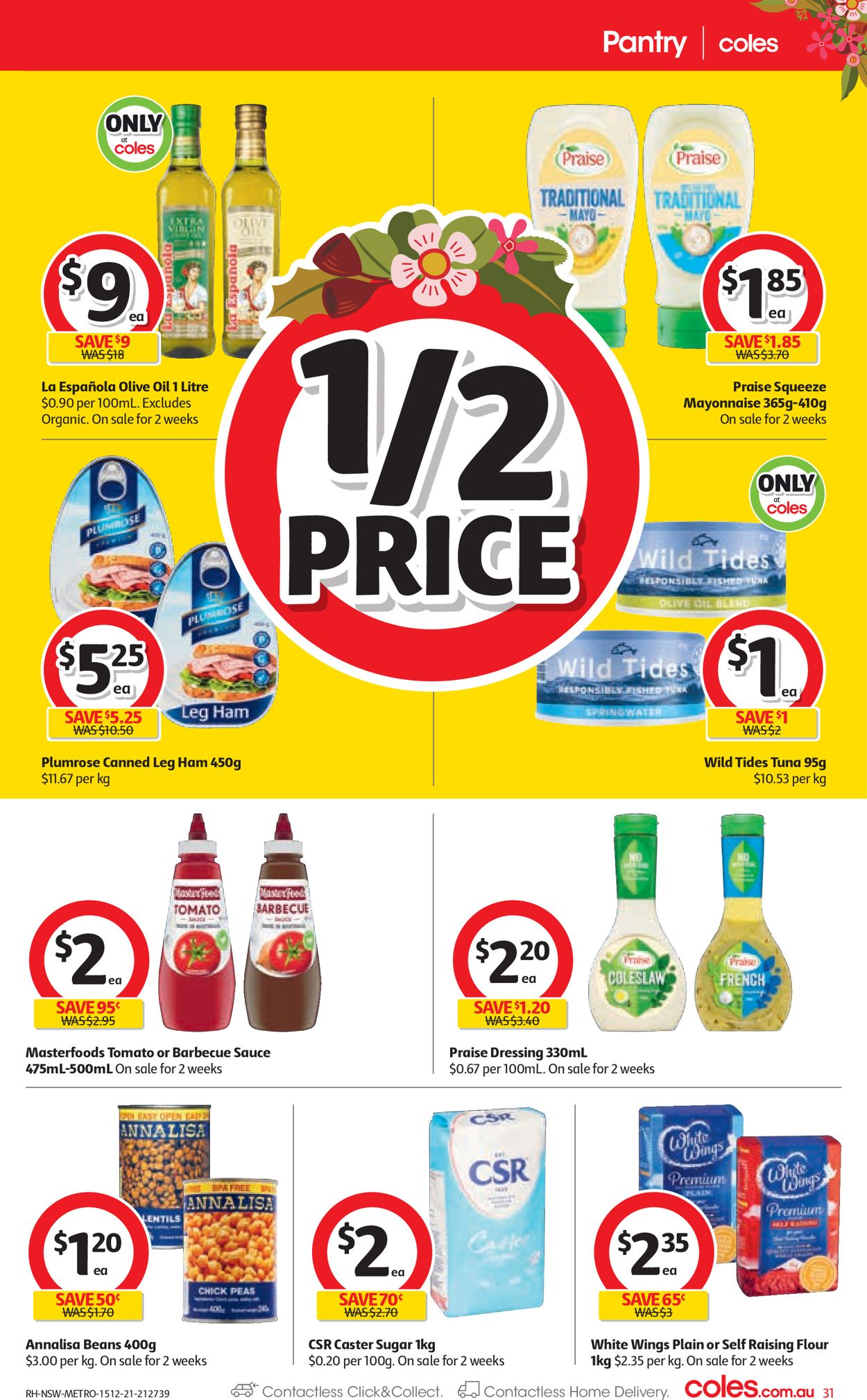 Coles HOLIDAYS 2021 Catalogue - 15/12-24/12/2021 (Page 31)