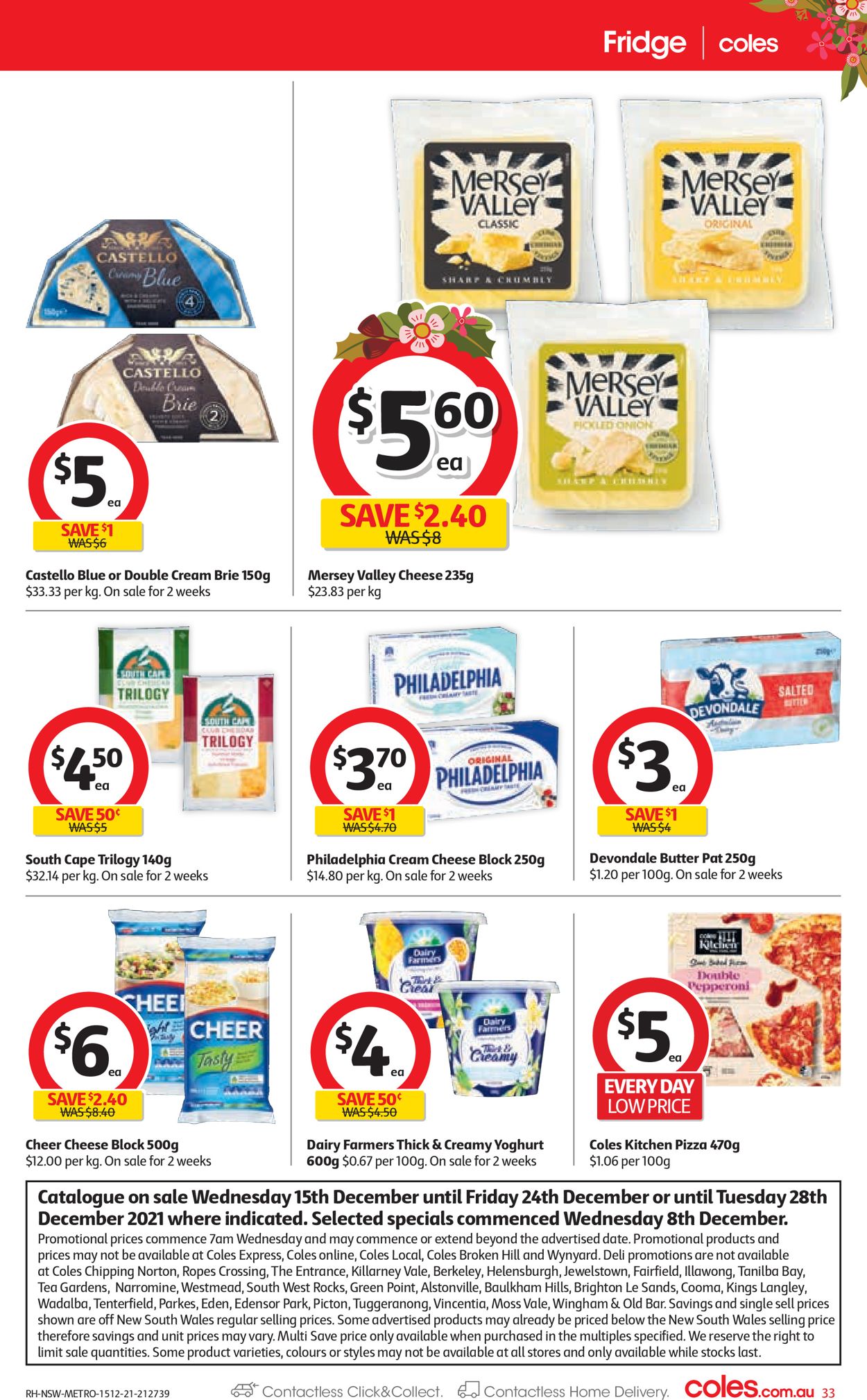 Coles HOLIDAYS 2021 Catalogue - 15/12-24/12/2021 (Page 33)