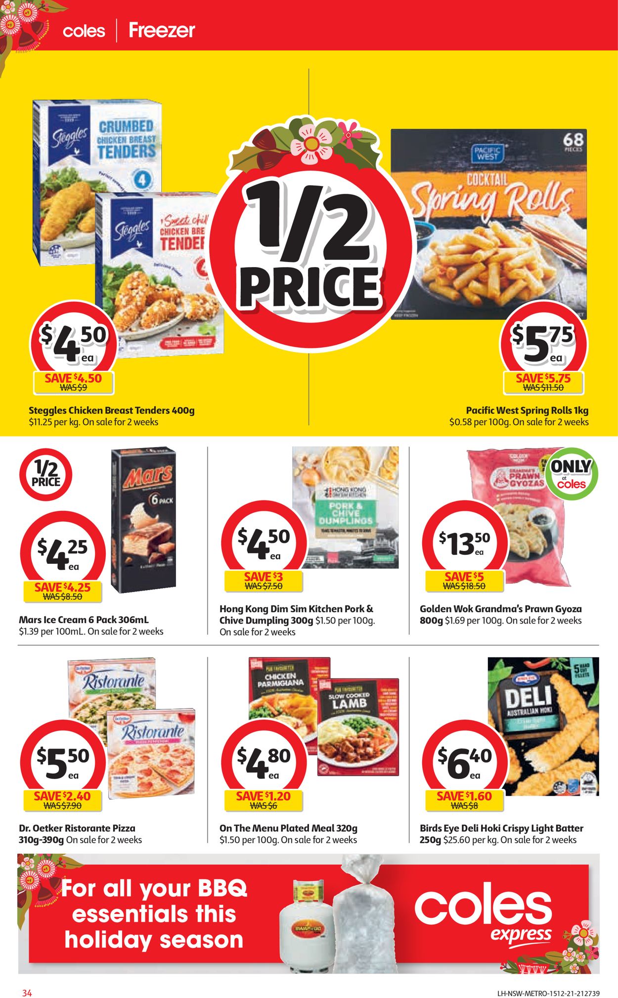 Coles HOLIDAYS 2021 Catalogue - 15/12-24/12/2021 (Page 34)