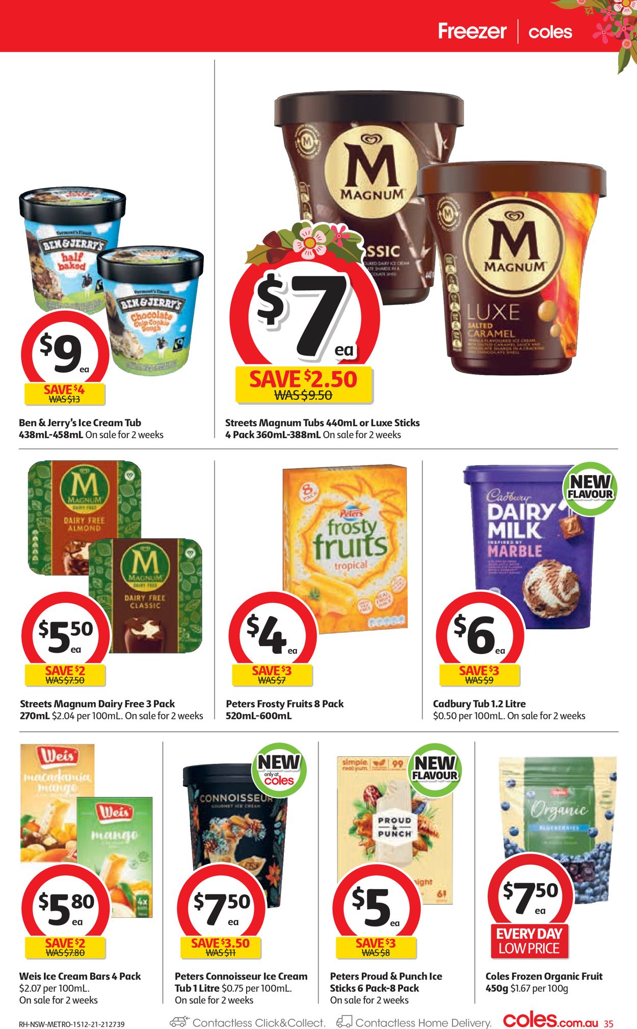 Coles HOLIDAYS 2021 Catalogue - 15/12-24/12/2021 (Page 35)