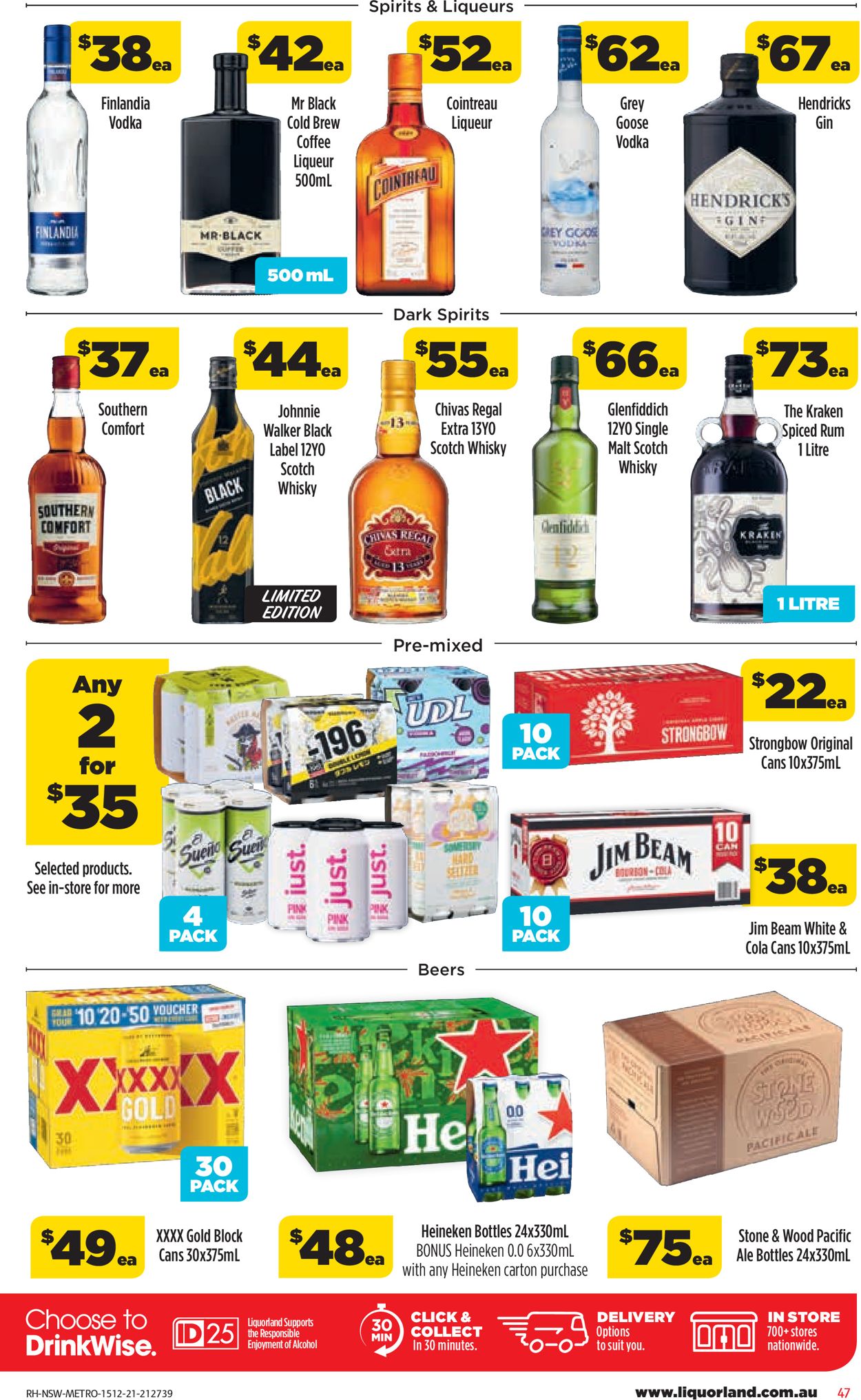 Coles HOLIDAYS 2021 Catalogue - 15/12-24/12/2021 (Page 47)
