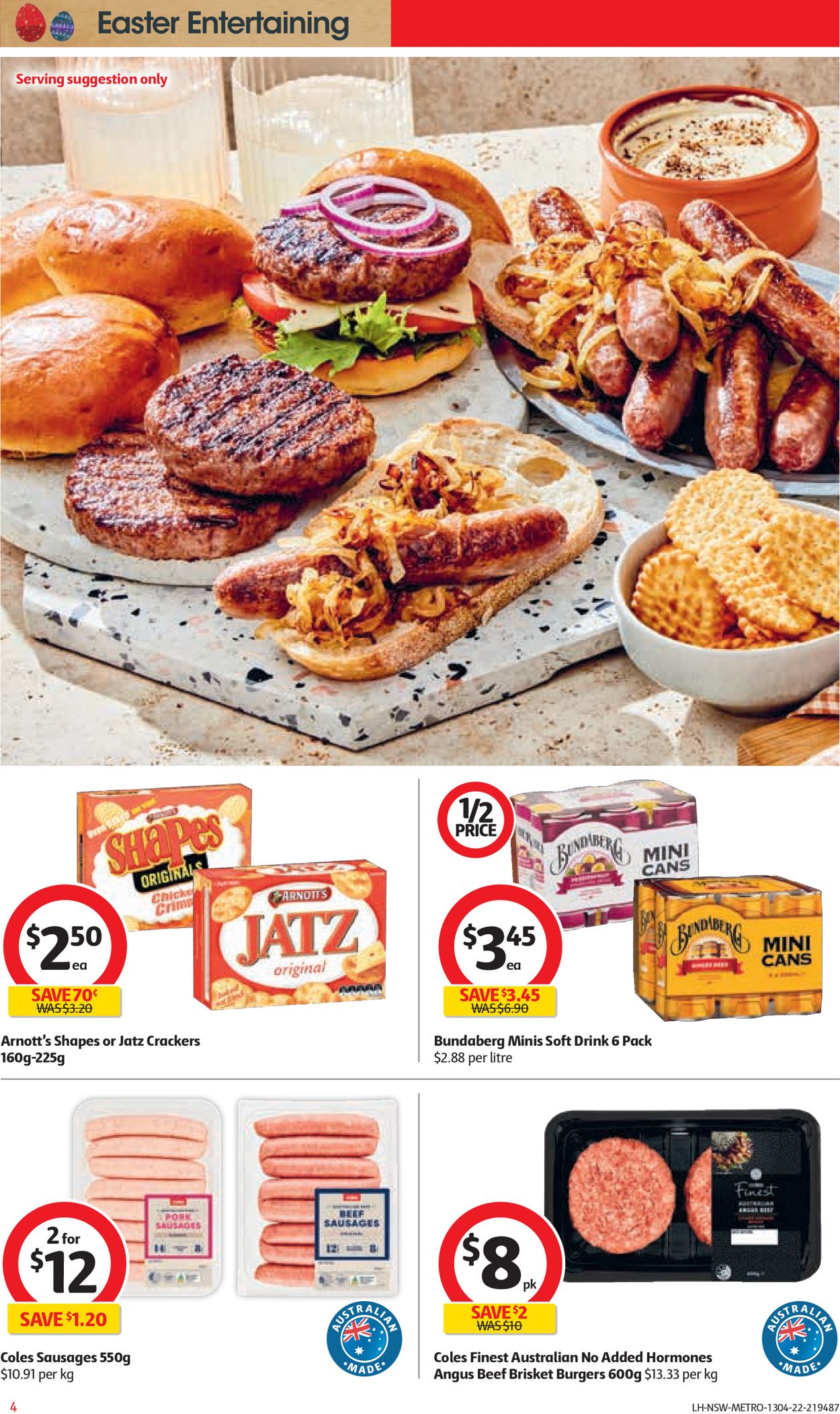 Coles EASTER 2022 Catalogue - 13/04-19/04/2022 (Page 4)