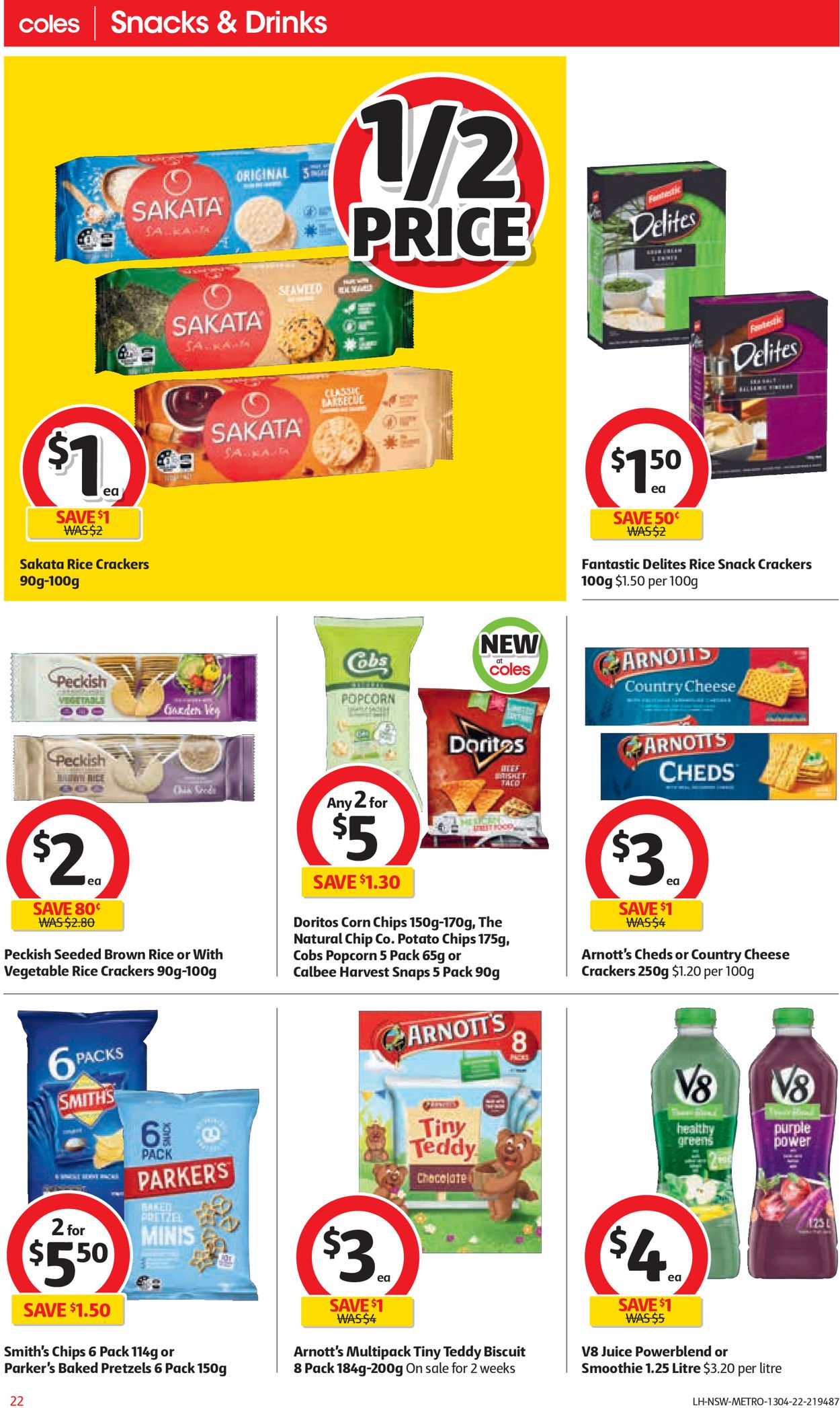 Coles EASTER 2022 Catalogue - 13/04-19/04/2022 (Page 22)