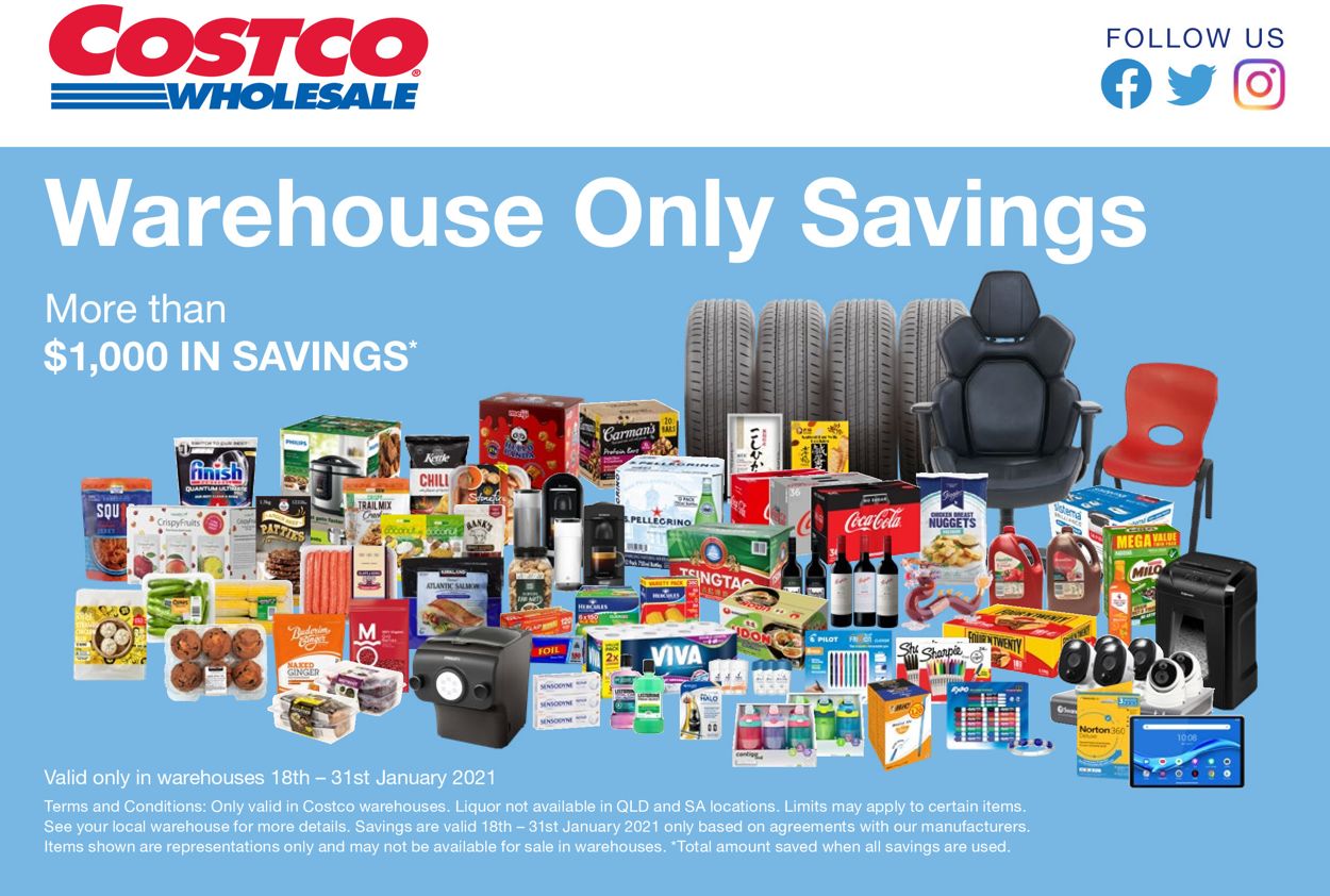 Costco Warehouse Savings Catalogue 18/01 31/01/2021 Yulak