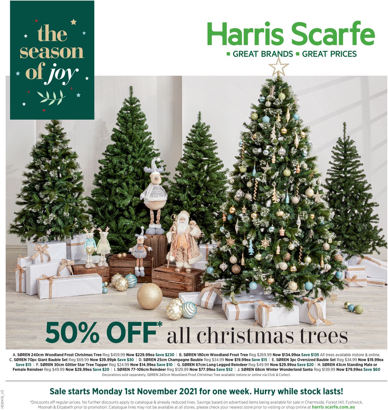 Harris Scarfe HOLIDAYS 2021 Catalogue - 01/11-07/11/2021