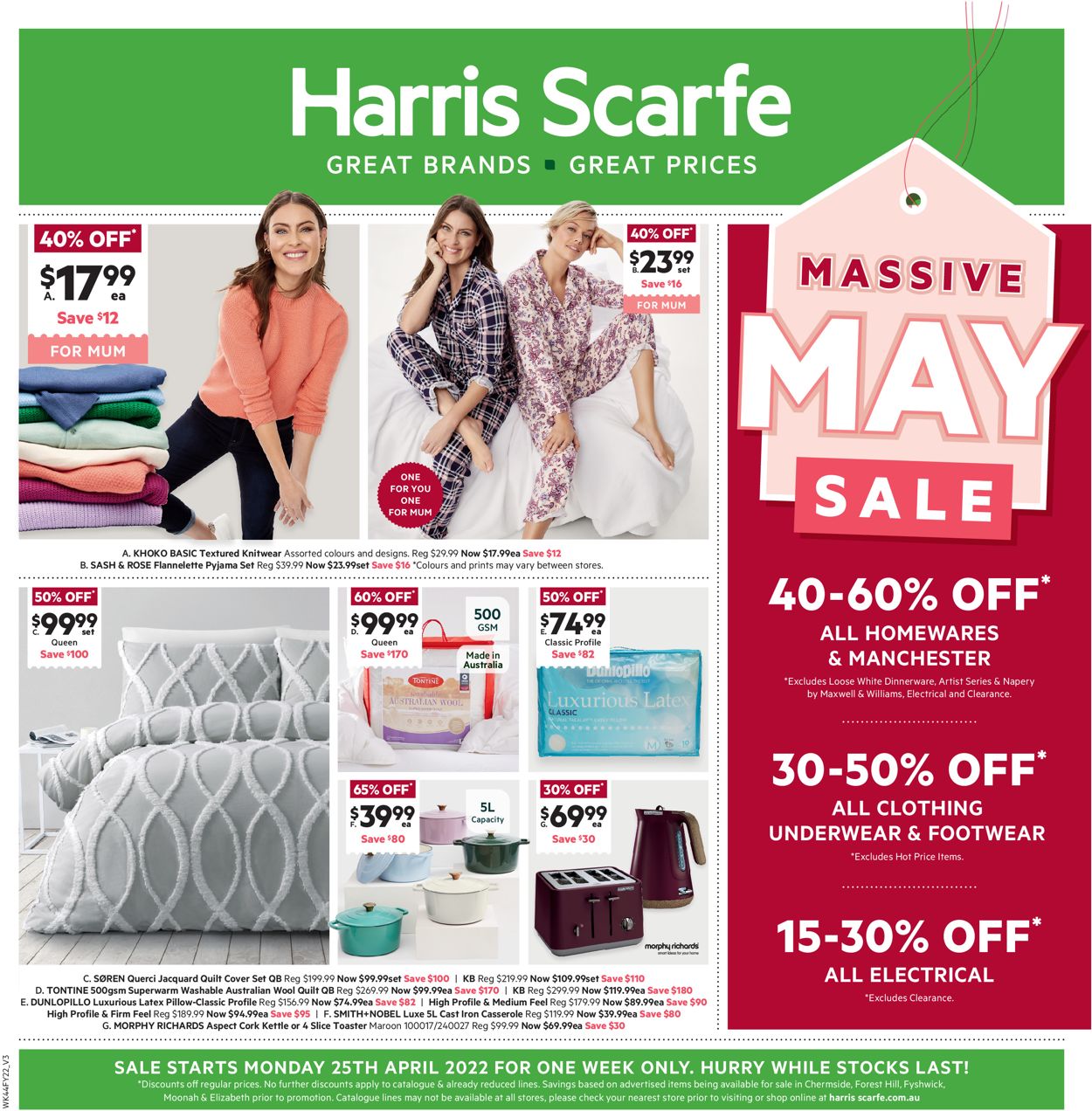 Harris Scarfe Catalogue - 25/04-02/05/2022