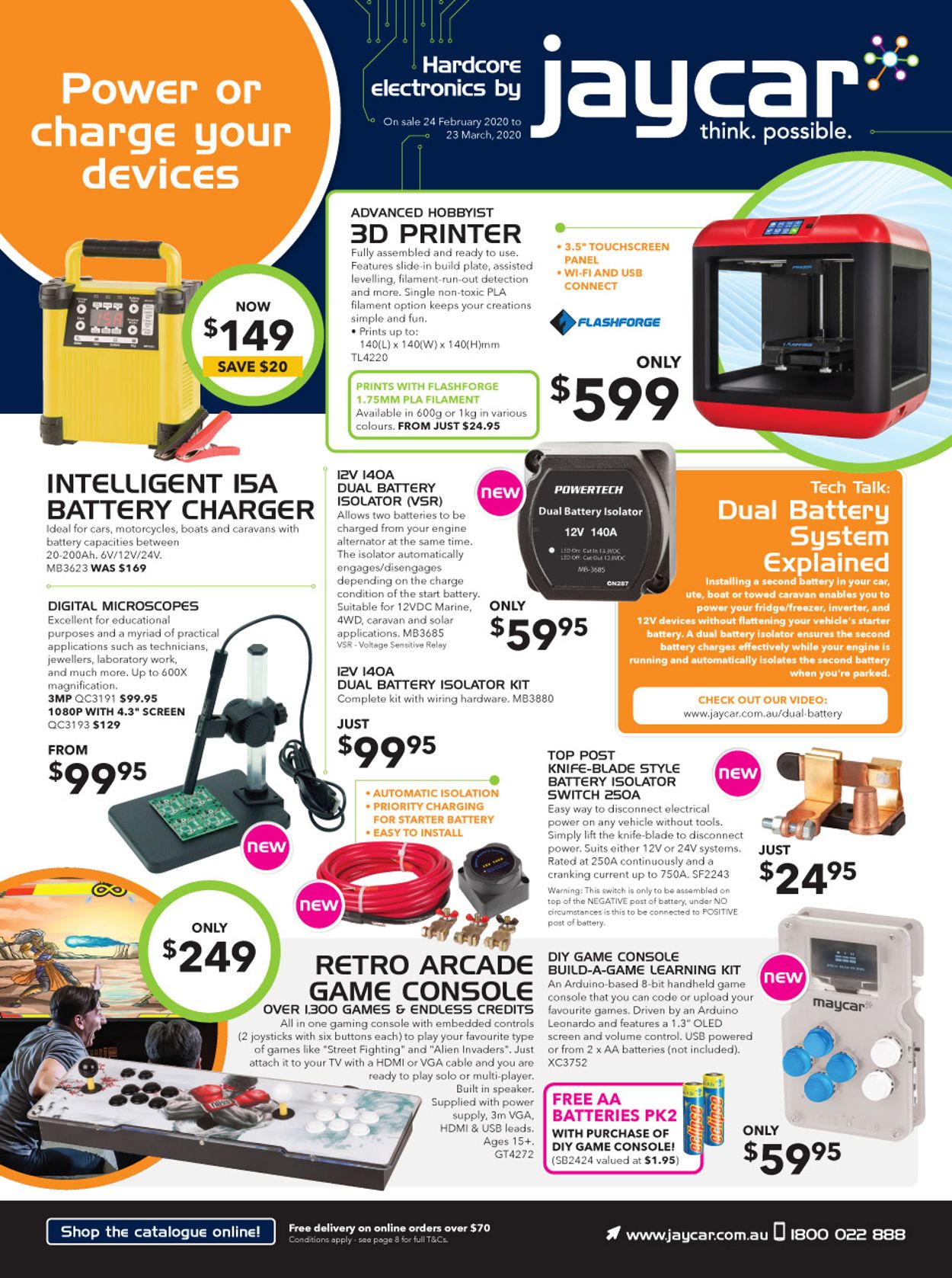 Jaycar Electronics Catalogue - 24/02-23/03/2020