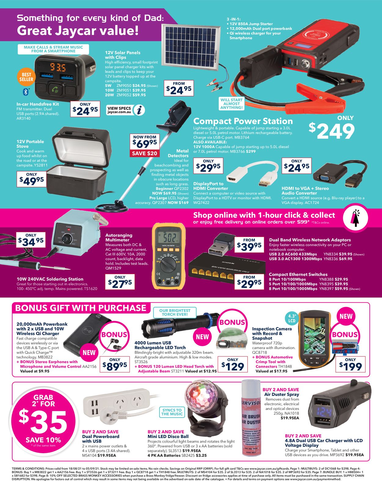 Jaycar Electronics Catalogue - 18/08-05/09/2021 (Page 4)