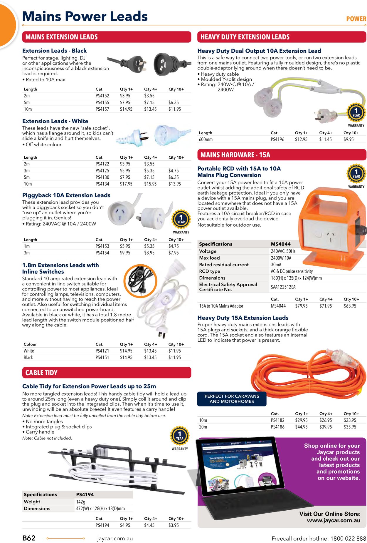 Jaycar Electronics Catalogue - 23/06-30/09/2022 (Page 62)