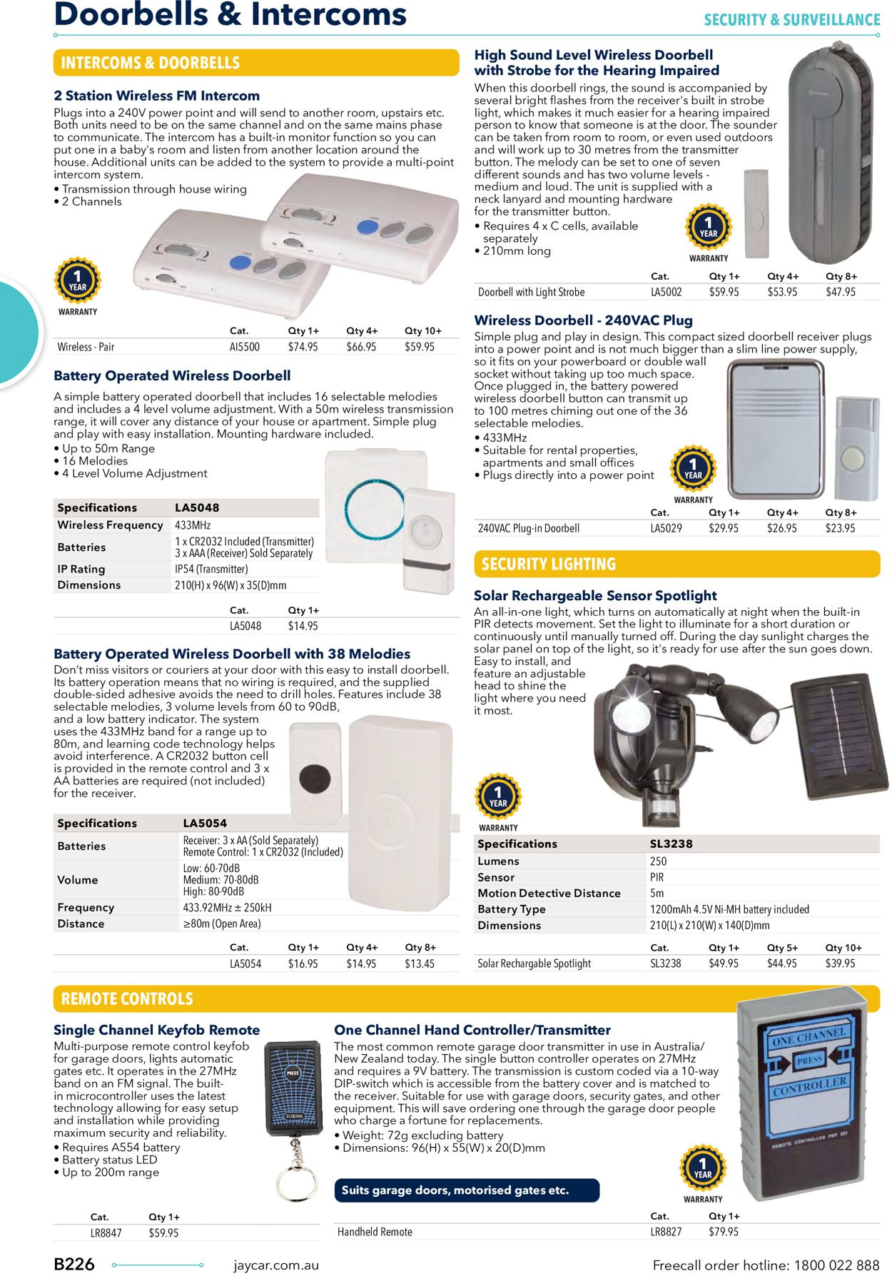 Jaycar Electronics Catalogue - 23/06-30/09/2022 (Page 226)