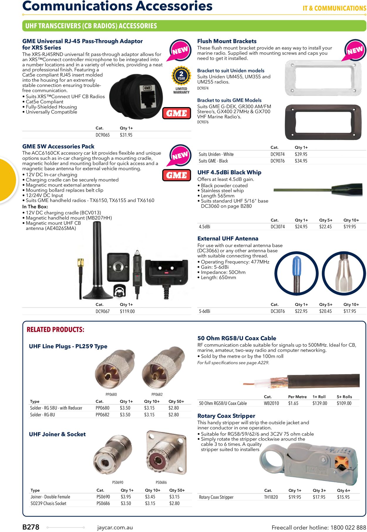 Jaycar Electronics Catalogue - 23/06-30/09/2022 (Page 278)