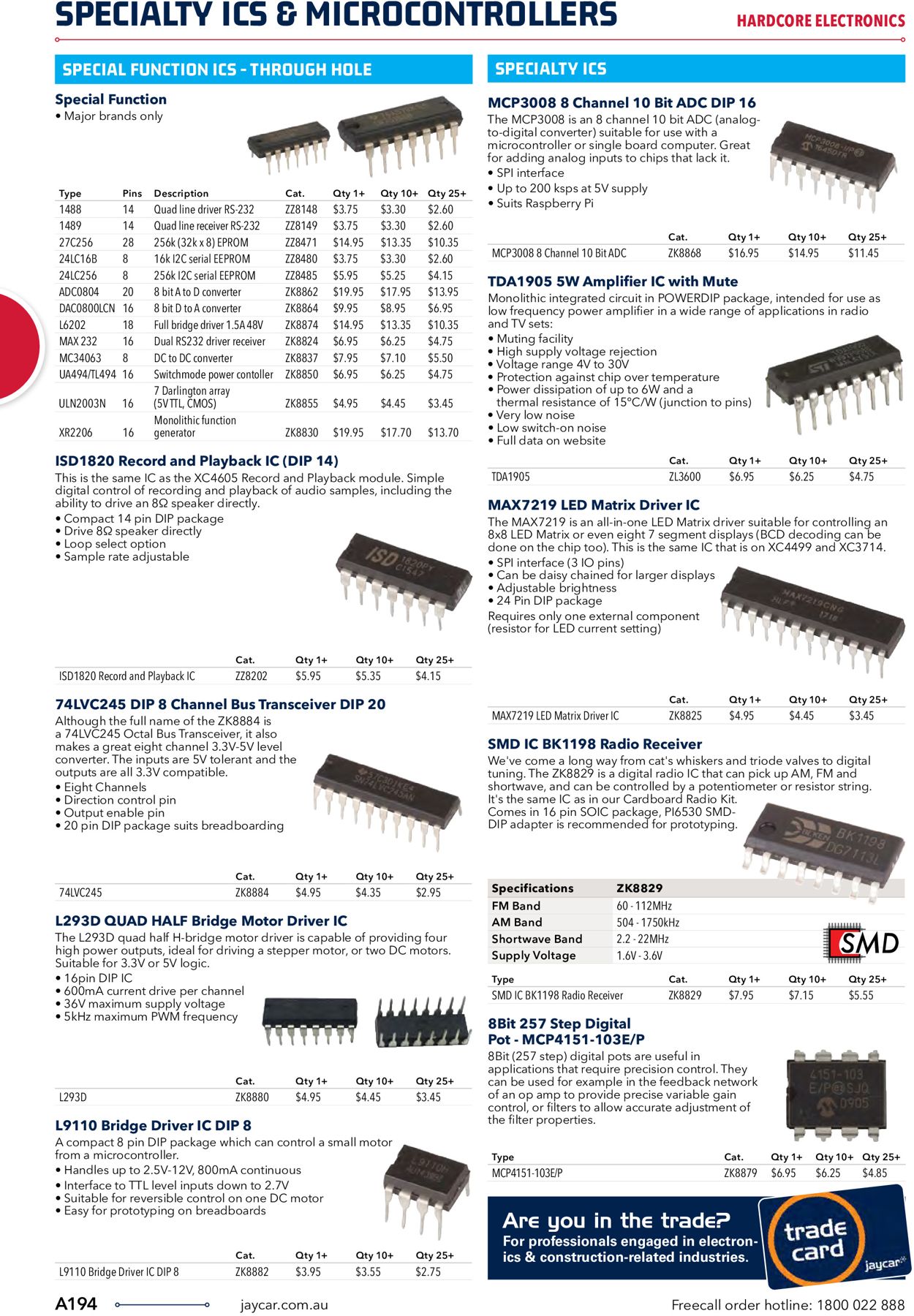 Jaycar Electronics Catalogue - 23/06-30/09/2022 (Page 194)