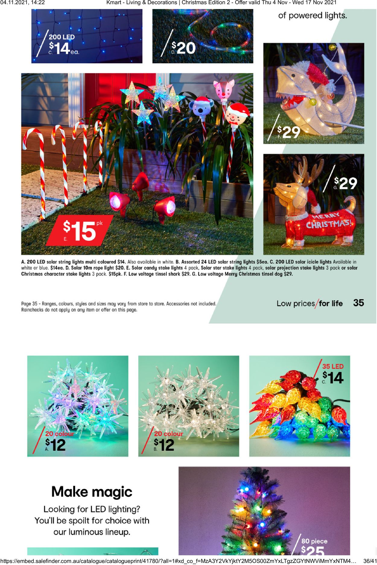 Kmart HOLIDAYS 2021 Catalogue - 04/11-17/11/2021 (Page 36)