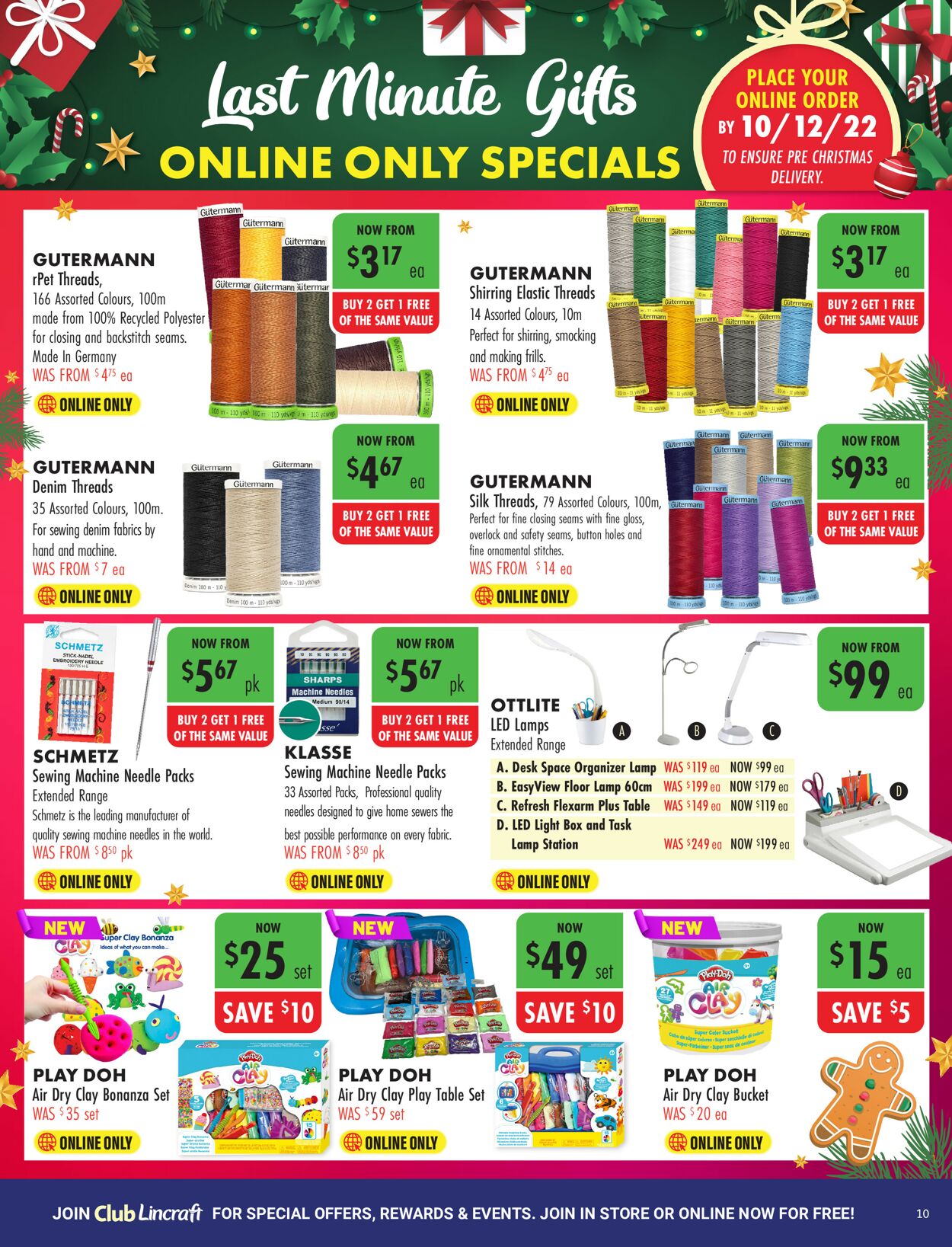 Lincraft Catalogue - 01/12-24/12/2022 (Page 10)