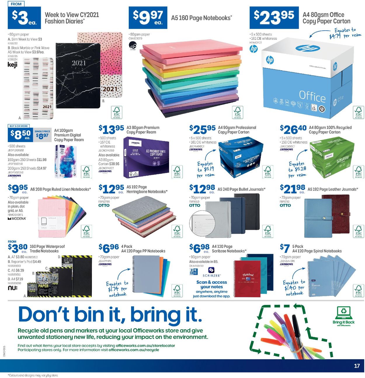 Officeworks Catalogue - 08/10-21/10/2020 (Page 17)