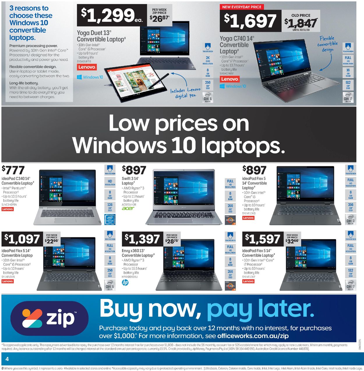 Officeworks Black Friday 2020 Catalogue - 24/11-29/11/2020 (Page 4)
