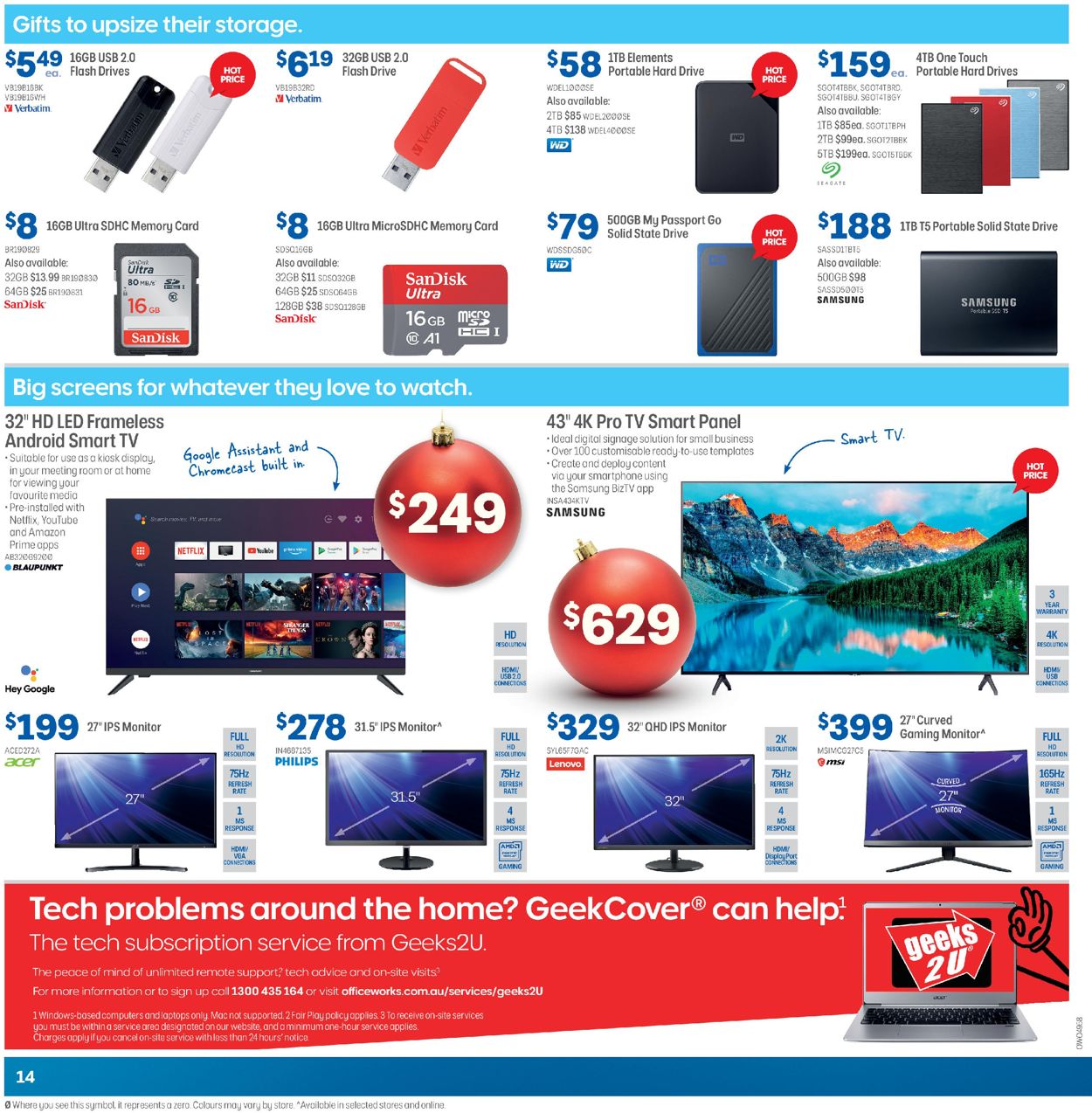 Officeworks - Christmas 2020 Catalogue - 03/12-16/12/2020 (Page 14)