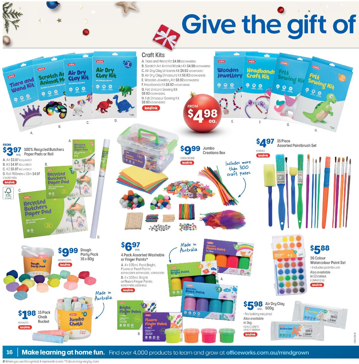 Officeworks - Christmas 2020 Catalogue - 03/12-16/12/2020 (Page 16)