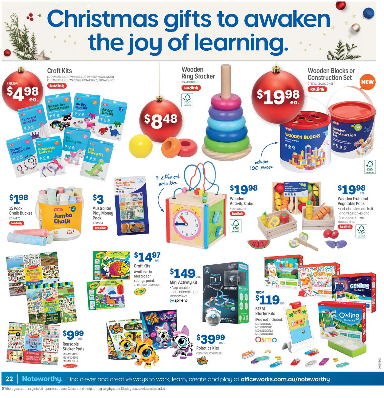 Officeworks - Christmas 2020 Catalogue - 17/12-24/12/2020 (Page 22)