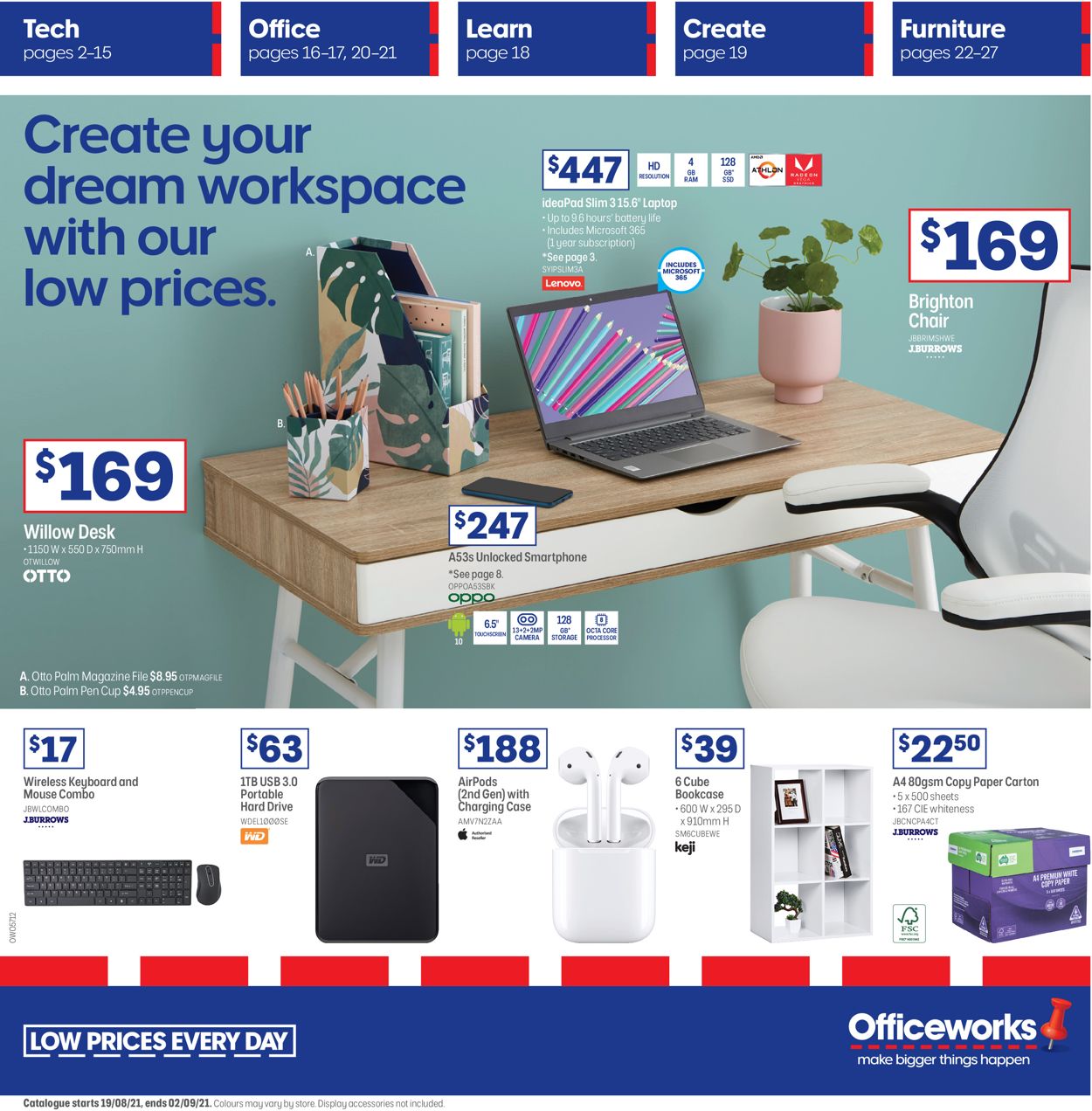 Officeworks Catalogue - 19/08-02/09/2021 (Page 2)