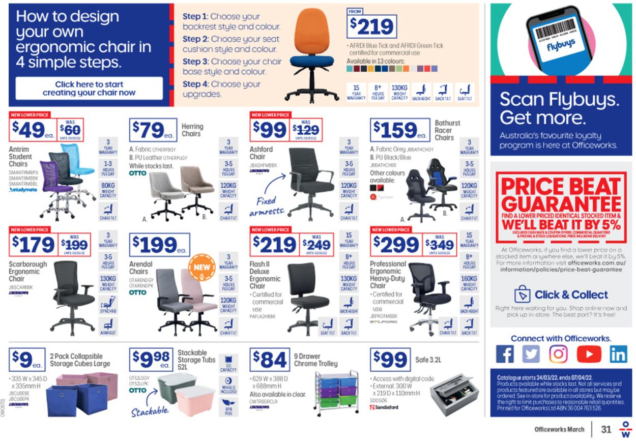 Officeworks Catalogue - 24/03-07/04/2022 (Page 31)