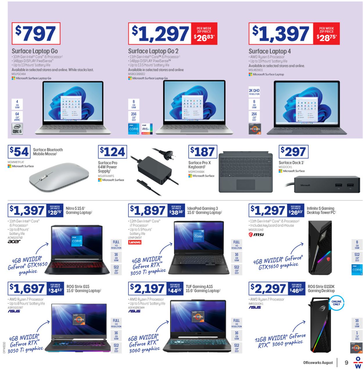 Officeworks Catalogue - 04/08-18/08/2022 (Page 9)